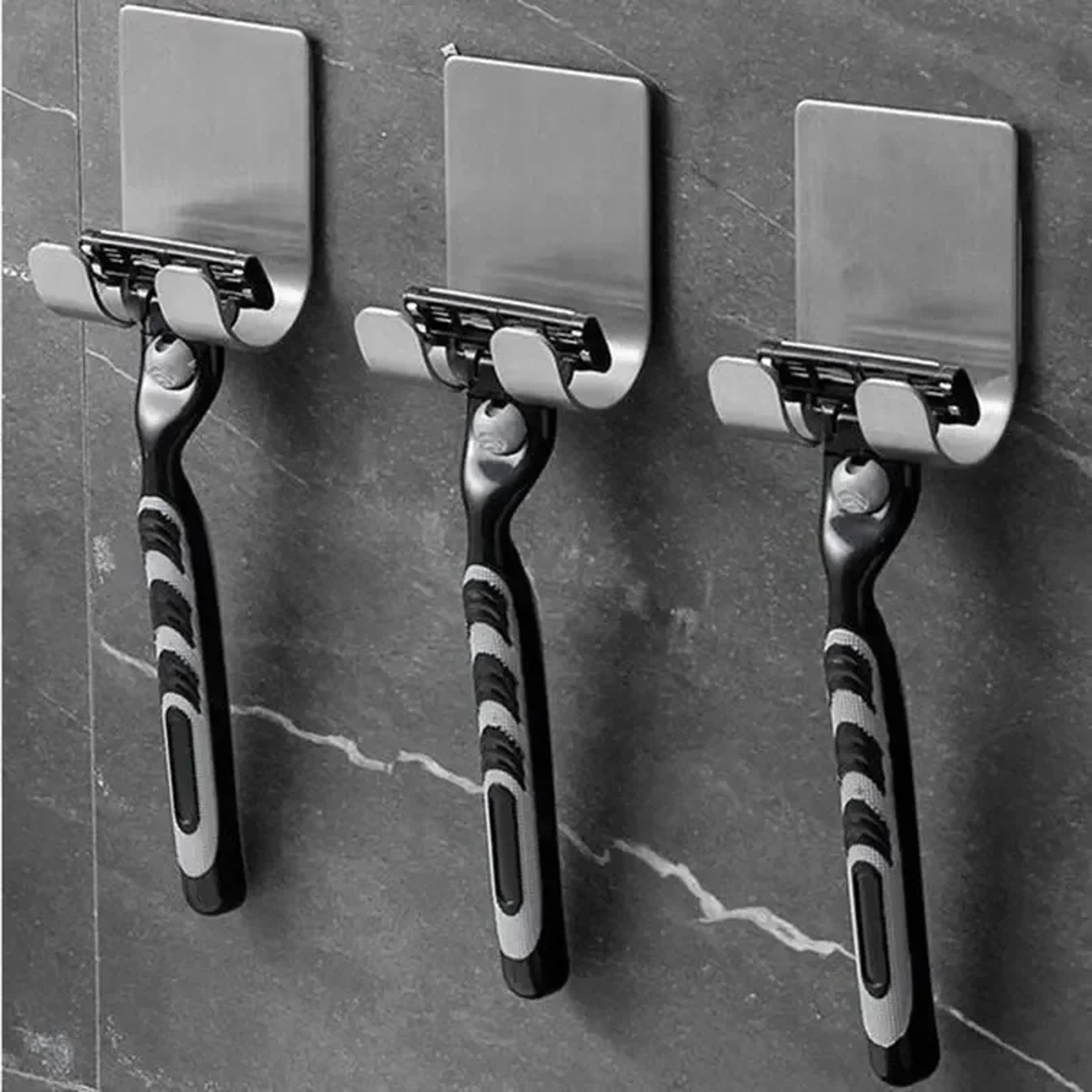 Stainless Steel Razor Holder for Men  Premium Shaving Stand Organizer Rack – view 5