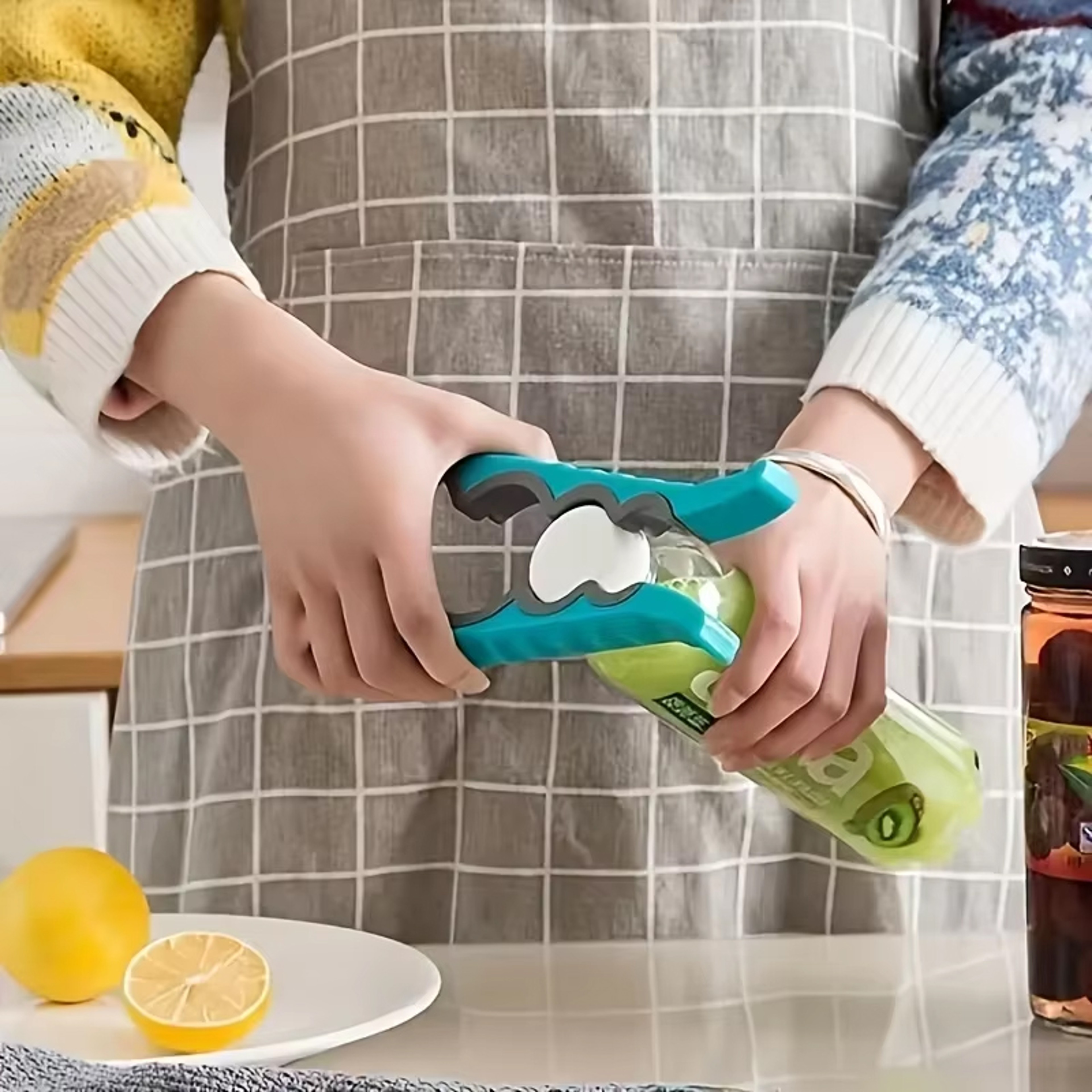 Multi Purpose Can Opener with Non-Slip Grip for Beer Bottles & Kitchen Use – view 5
