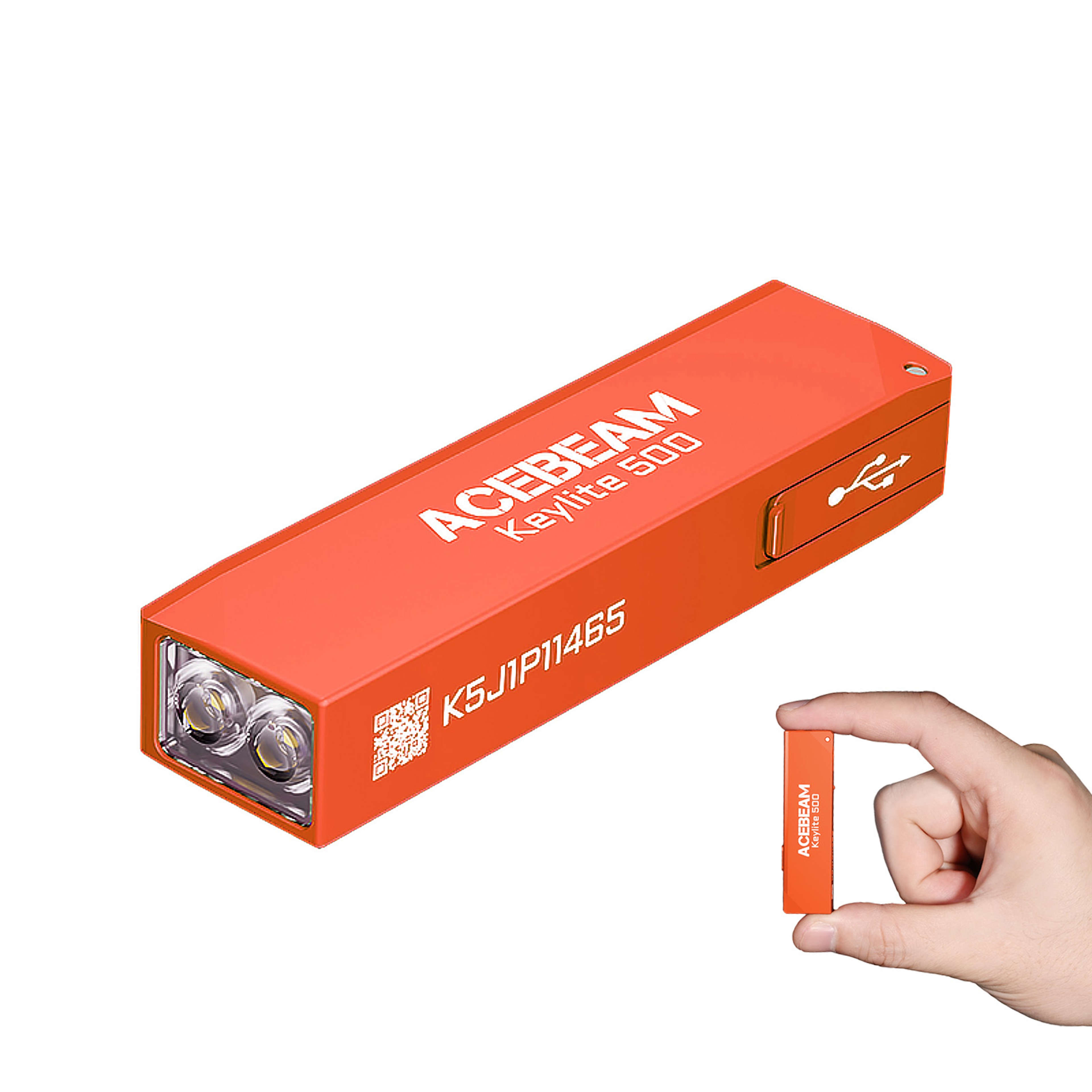 Keychain Flashlight Keylite Rechargeable EDC Flashlight With Dual LED Light Strobe Mode SelfDefense 5