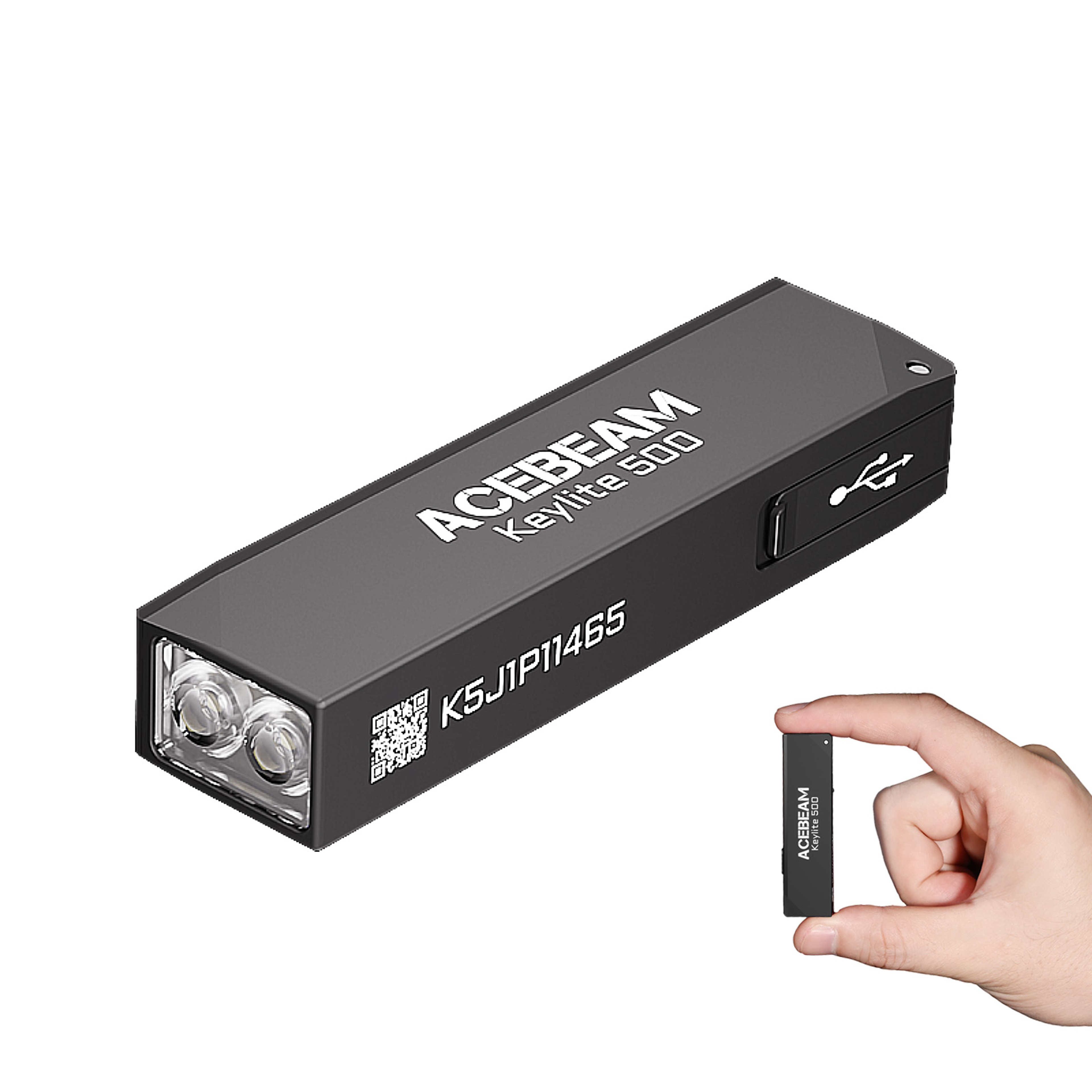 Keychain Flashlight Keylite Rechargeable EDC Flashlight With Dual LED Light Strobe Mode SelfDefense 7