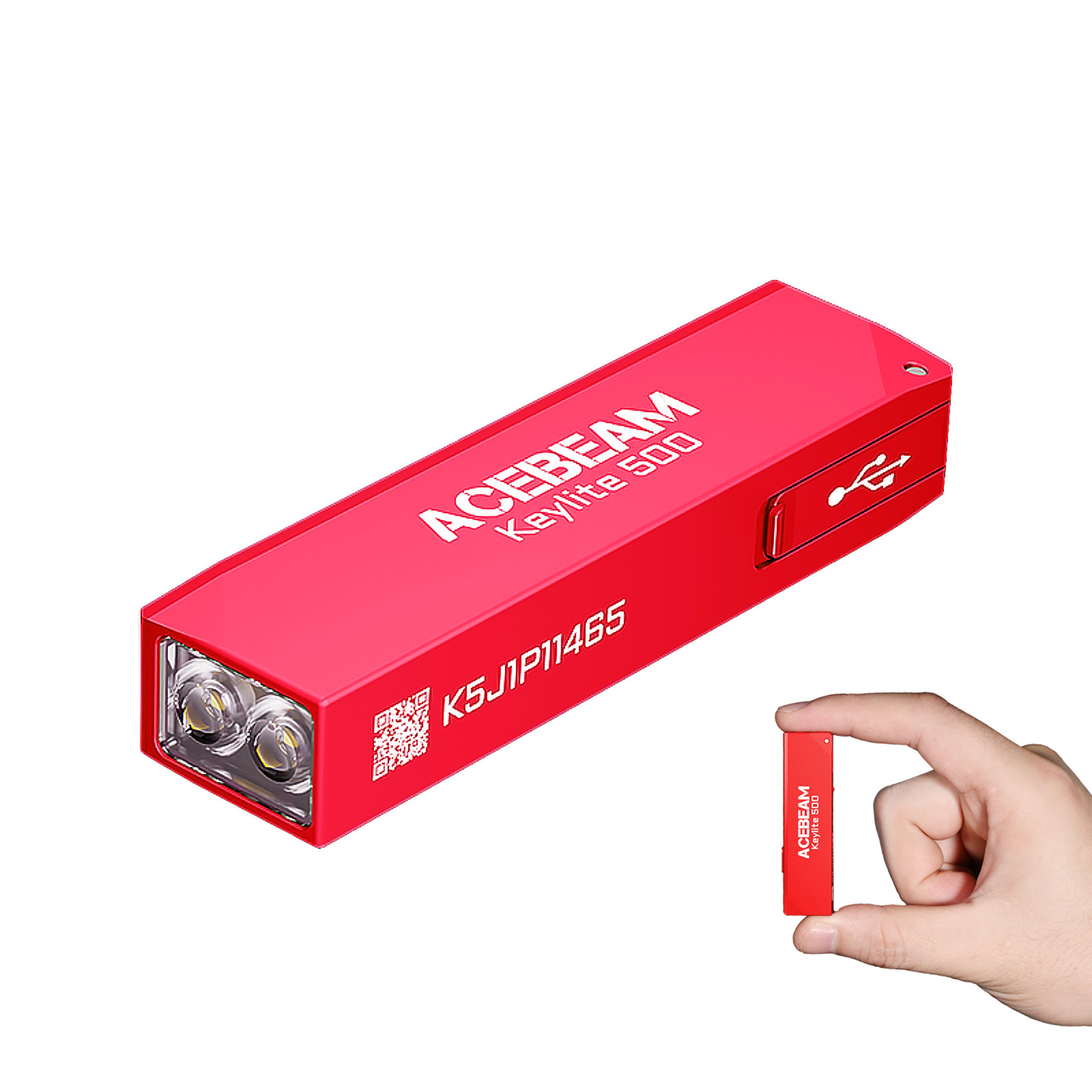 Keychain Flashlight Keylite Rechargeable EDC Flashlight With Dual LED Light Strobe Mode SelfDefense 8