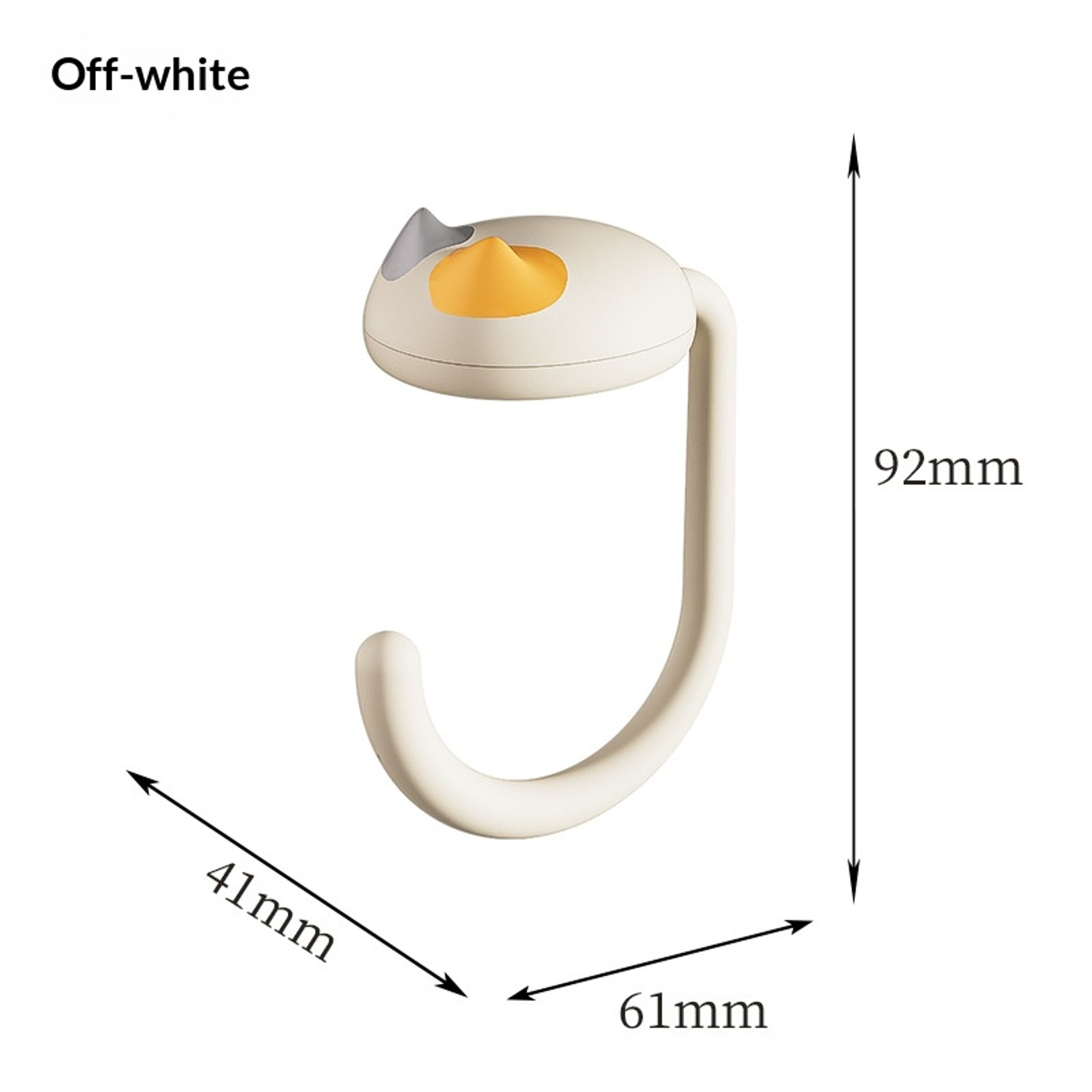 No Drill Student Desk Hook With Removable Bag Hanger  Easyto Install Detachable Hook For Organized  4
