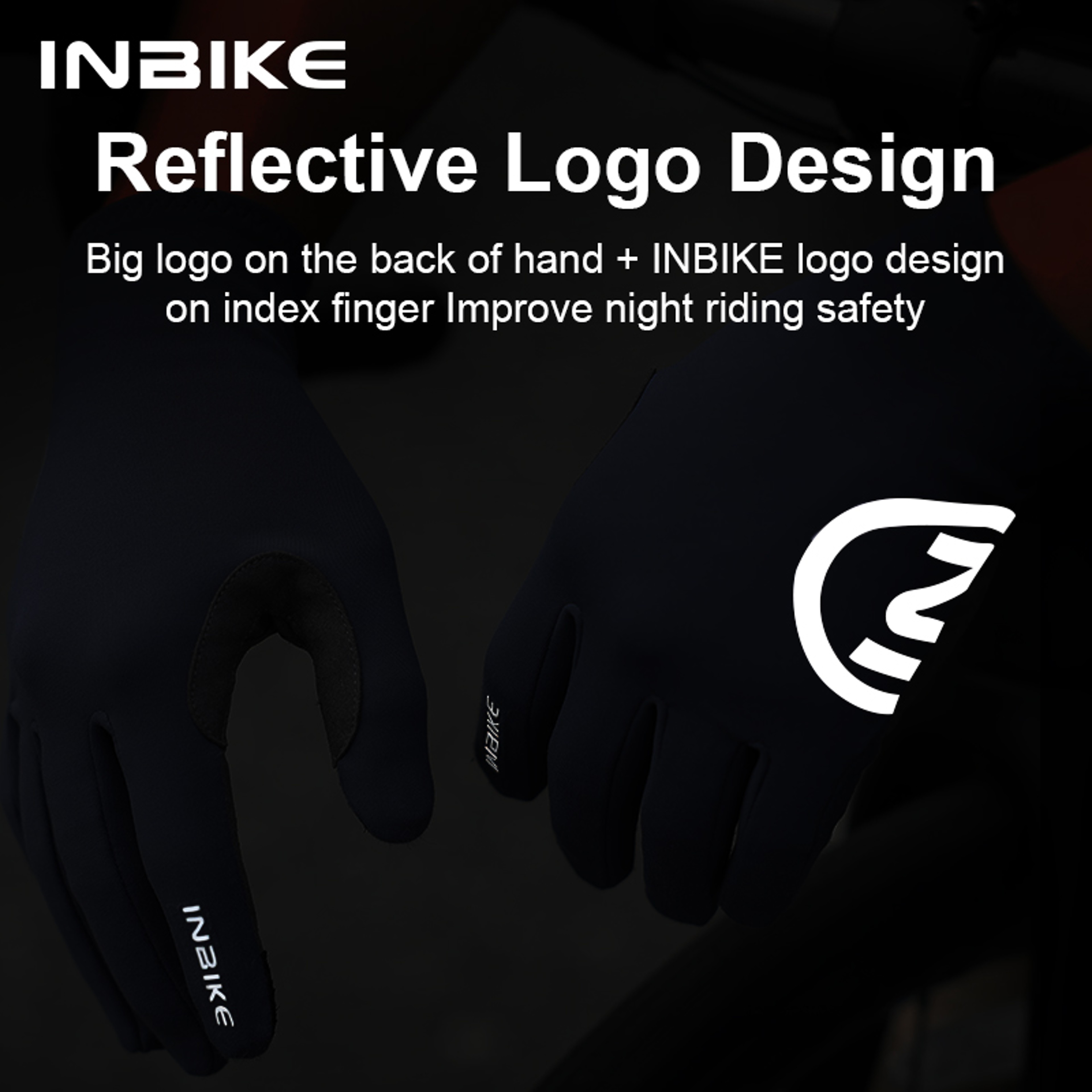 INBIKE Thermal Cycling Gloves  Touchscreen, Unisex, Winter MTB Gloves for Sports & Outdoor Fitness – view 3