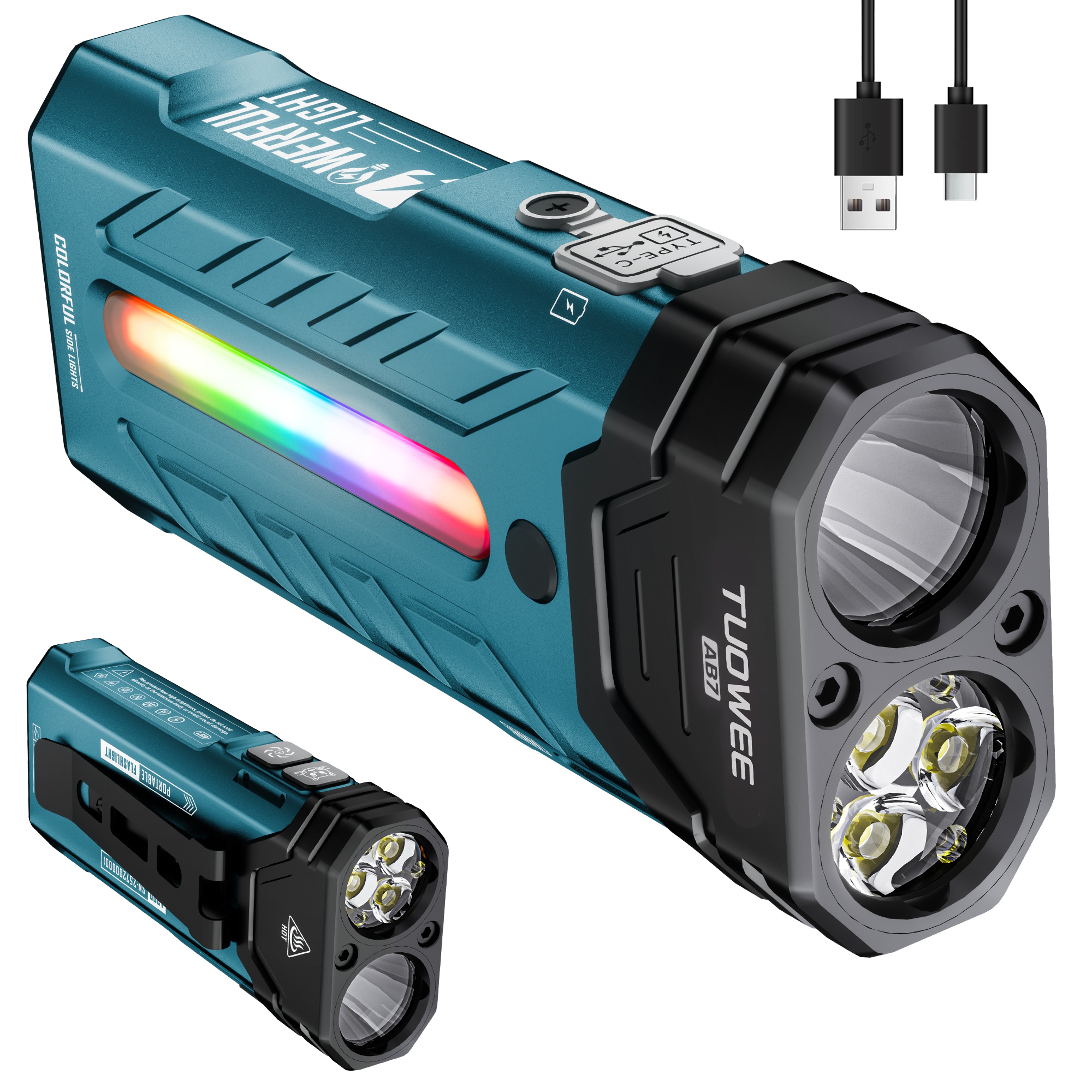 Multi Functional Portable LED Flashlight With Magnetic Torch Perfect For Hiking And Camping Adventu 8
