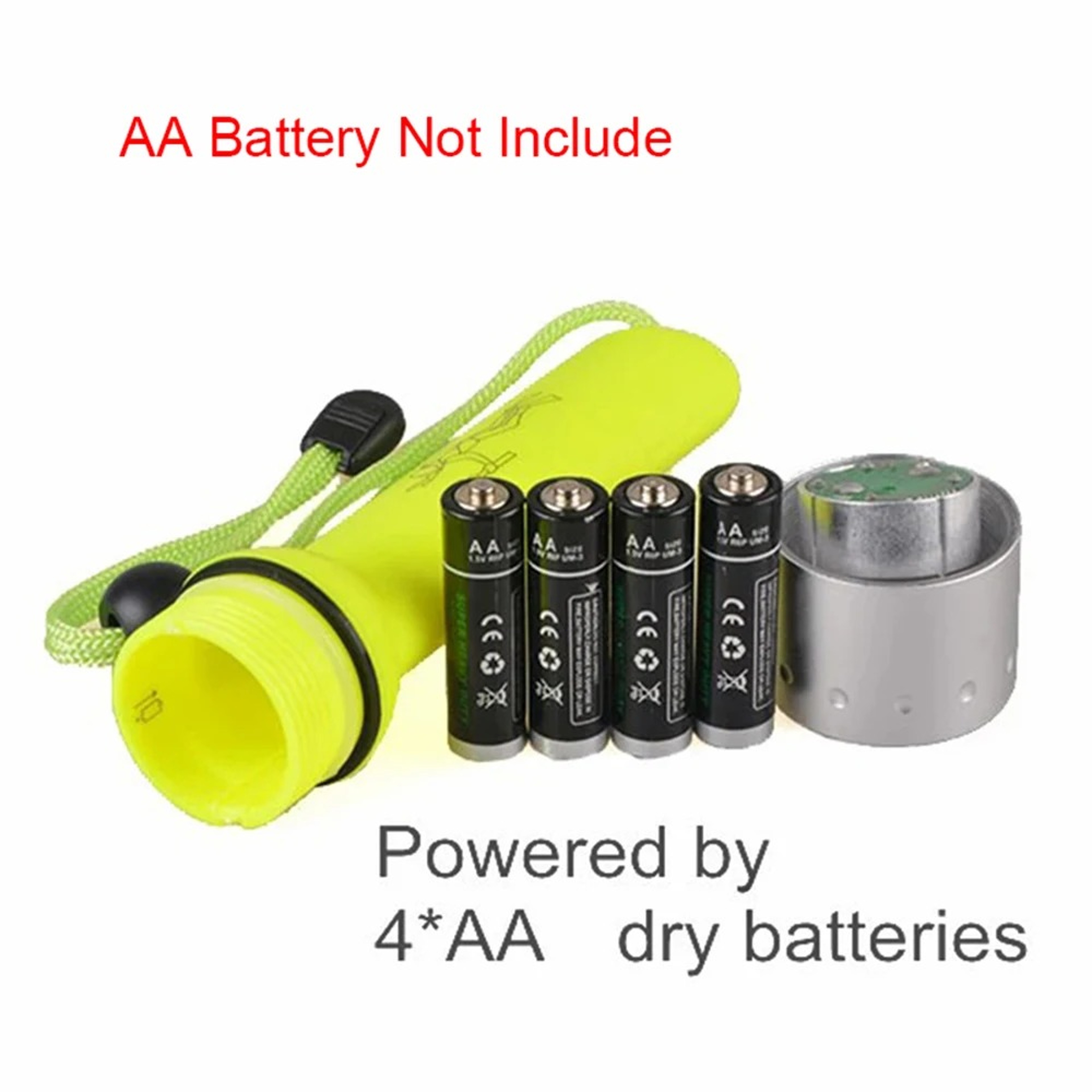 Outdoor Waterproof Diving Flashlight  Mini Portable High Lumen LED Light With Long Battery Life For 1