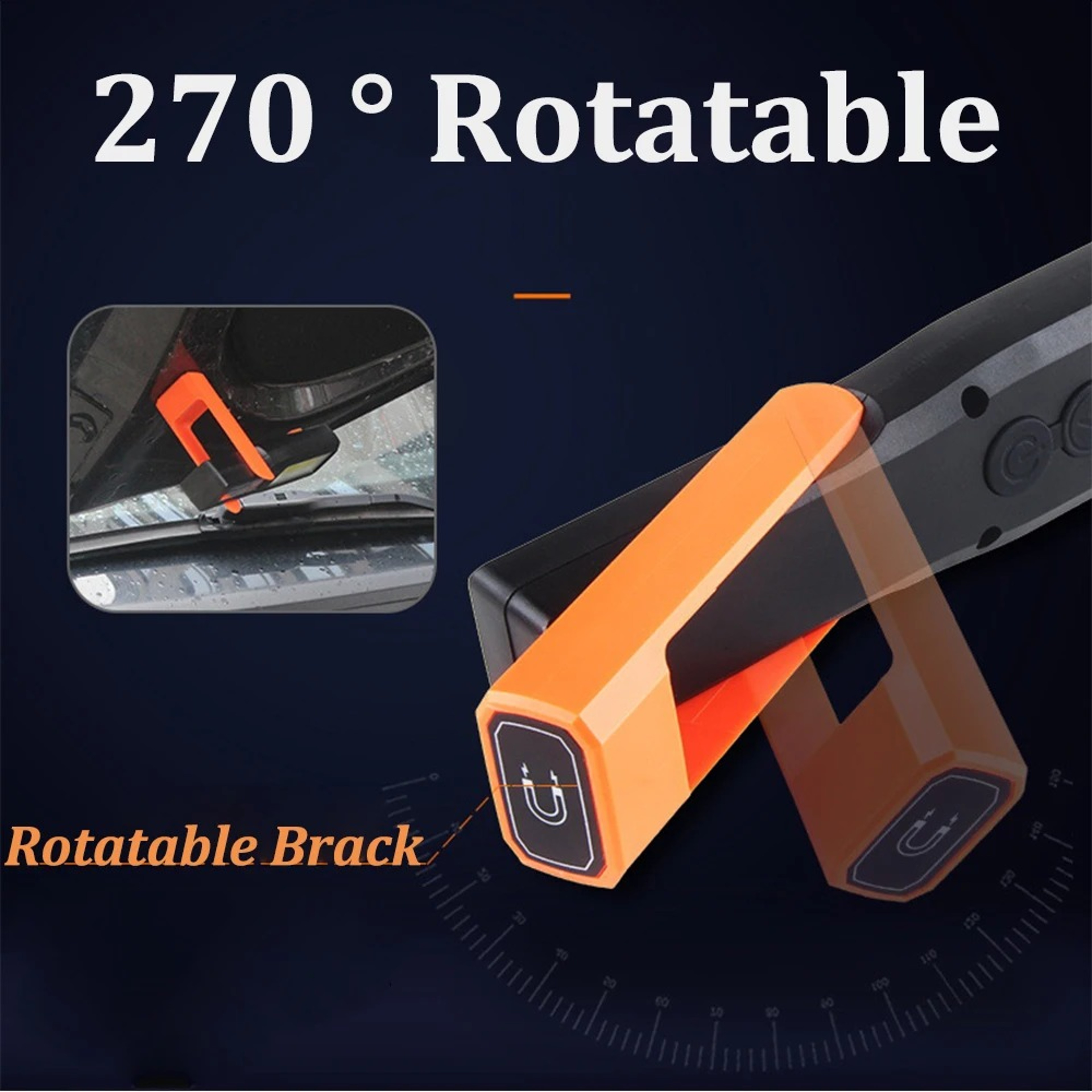 Powerful LED Work Light With Magnet USB Rechargeable COB Mechanic Lamp For Car Garage And Emergency 4