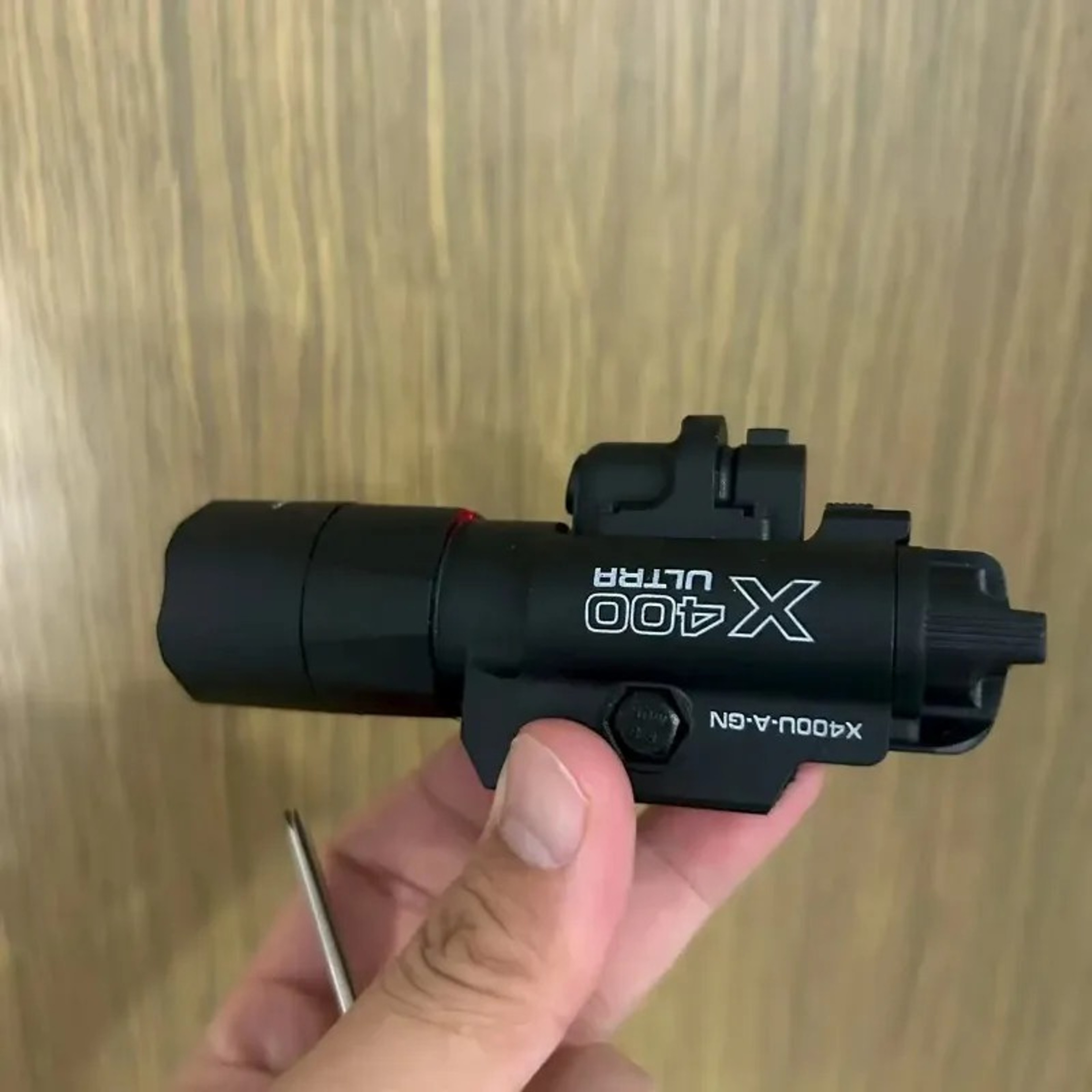 Pistol Light Flashlight With Strobe Mode For Picatinny  GL Rails  Mini Gun Light Hour LED 3
