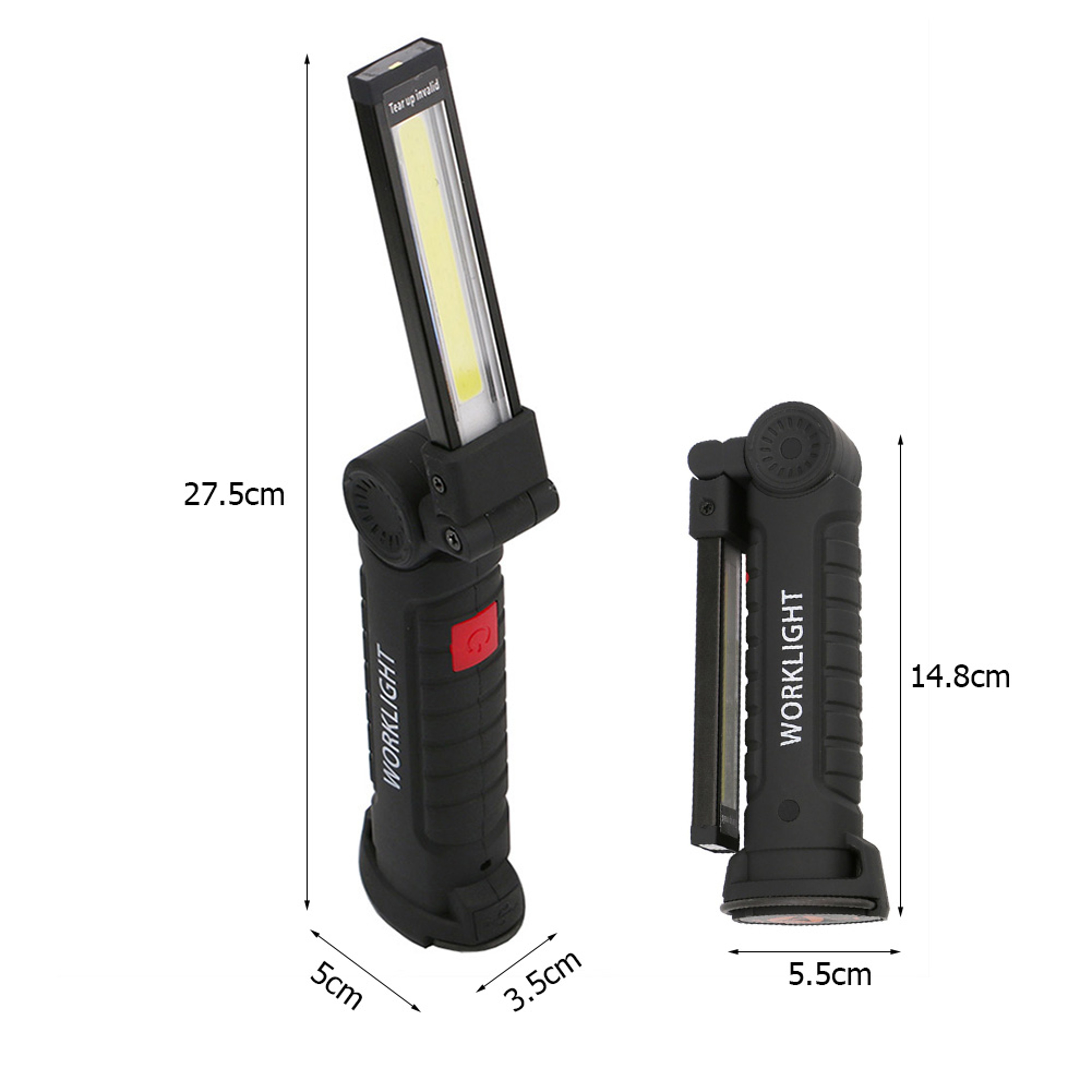 USB Rechargeable Tactical Flashlight & LED Work Lamp  Waterproof, Magnetic, and Hanging Design – view 6