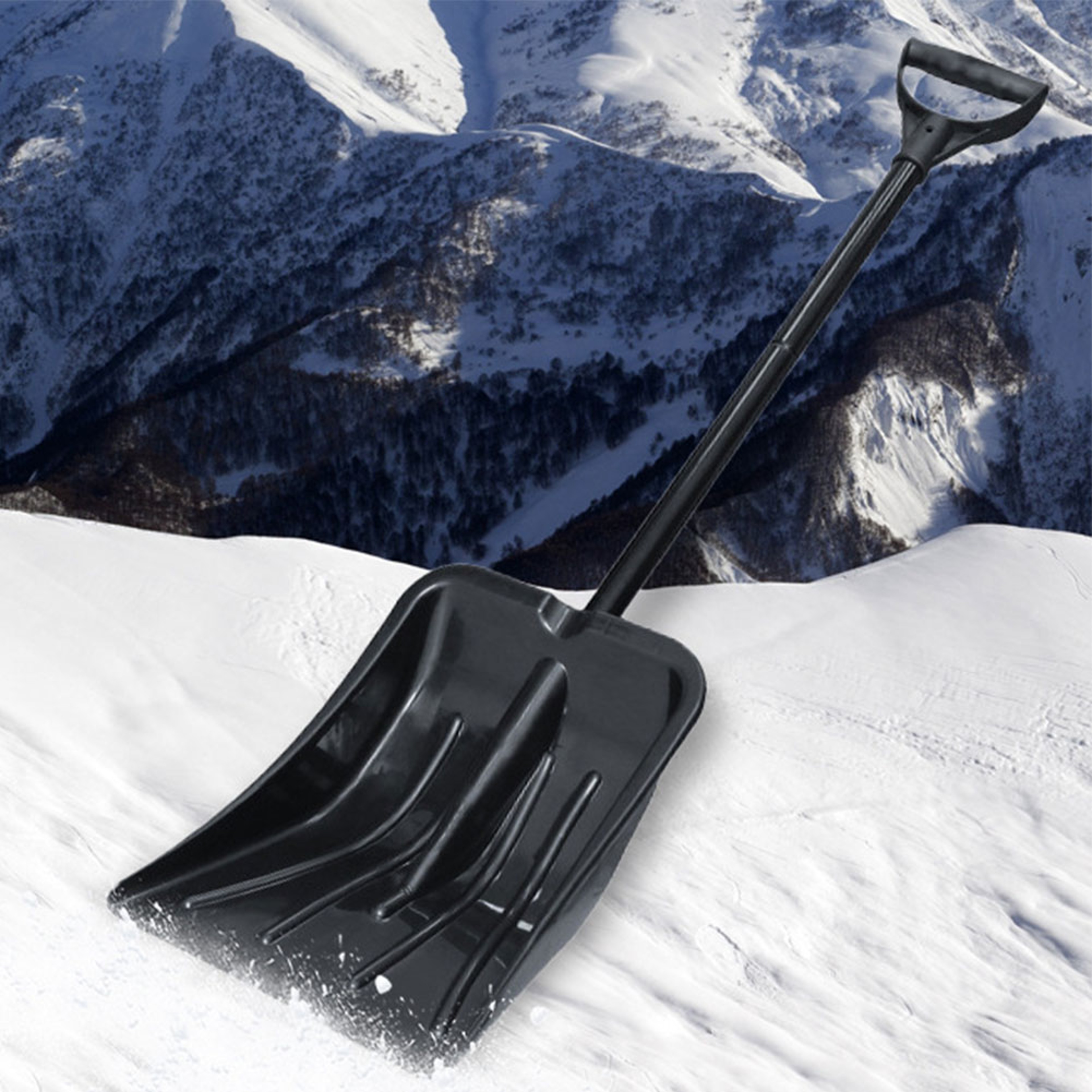 Retractable Aluminum Snow Shovel Portable Ice & Winter Shovel Tool – view 2