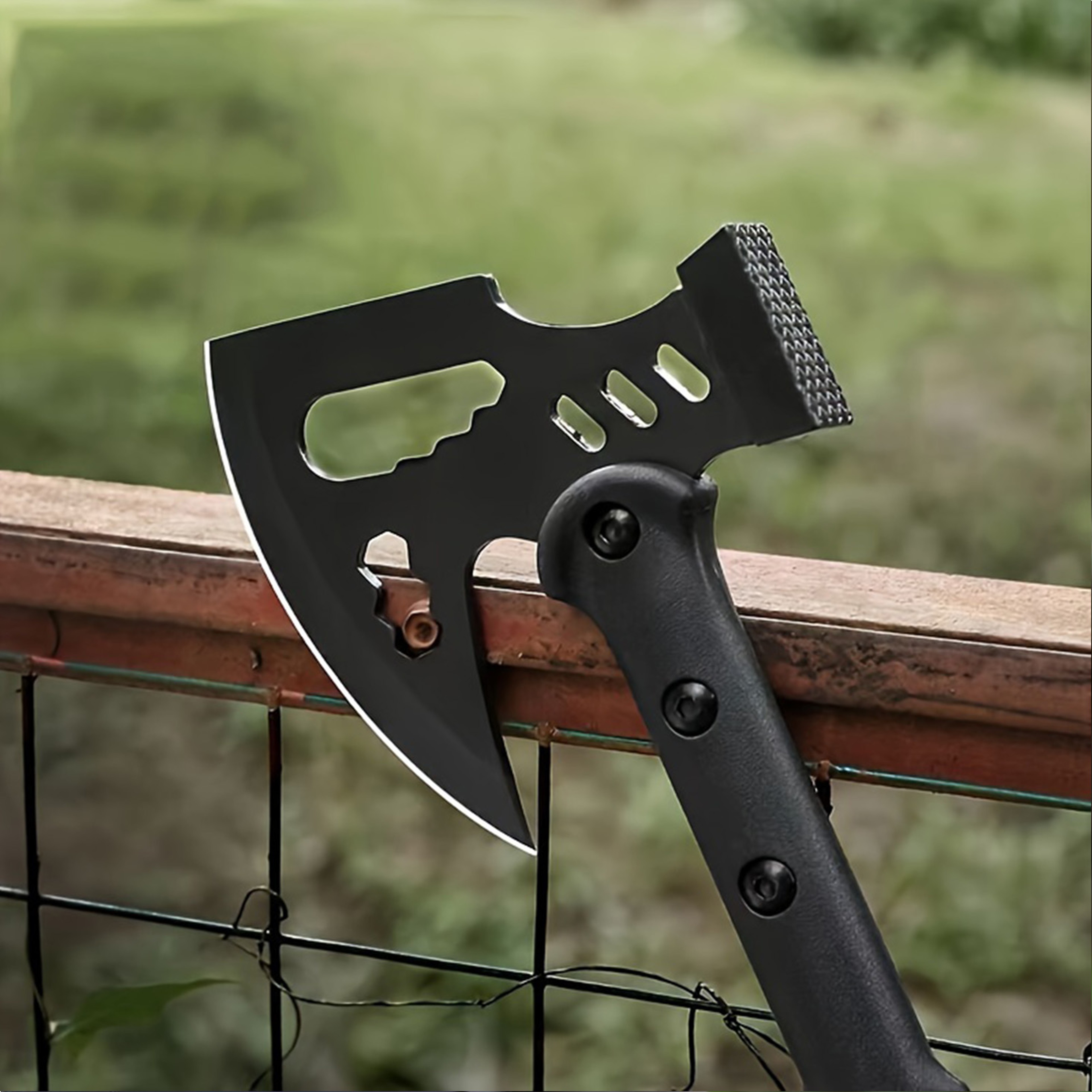 Heavy Duty Stainless Steel Survival Axe & Camping Hatchet Multi Tool – view 2