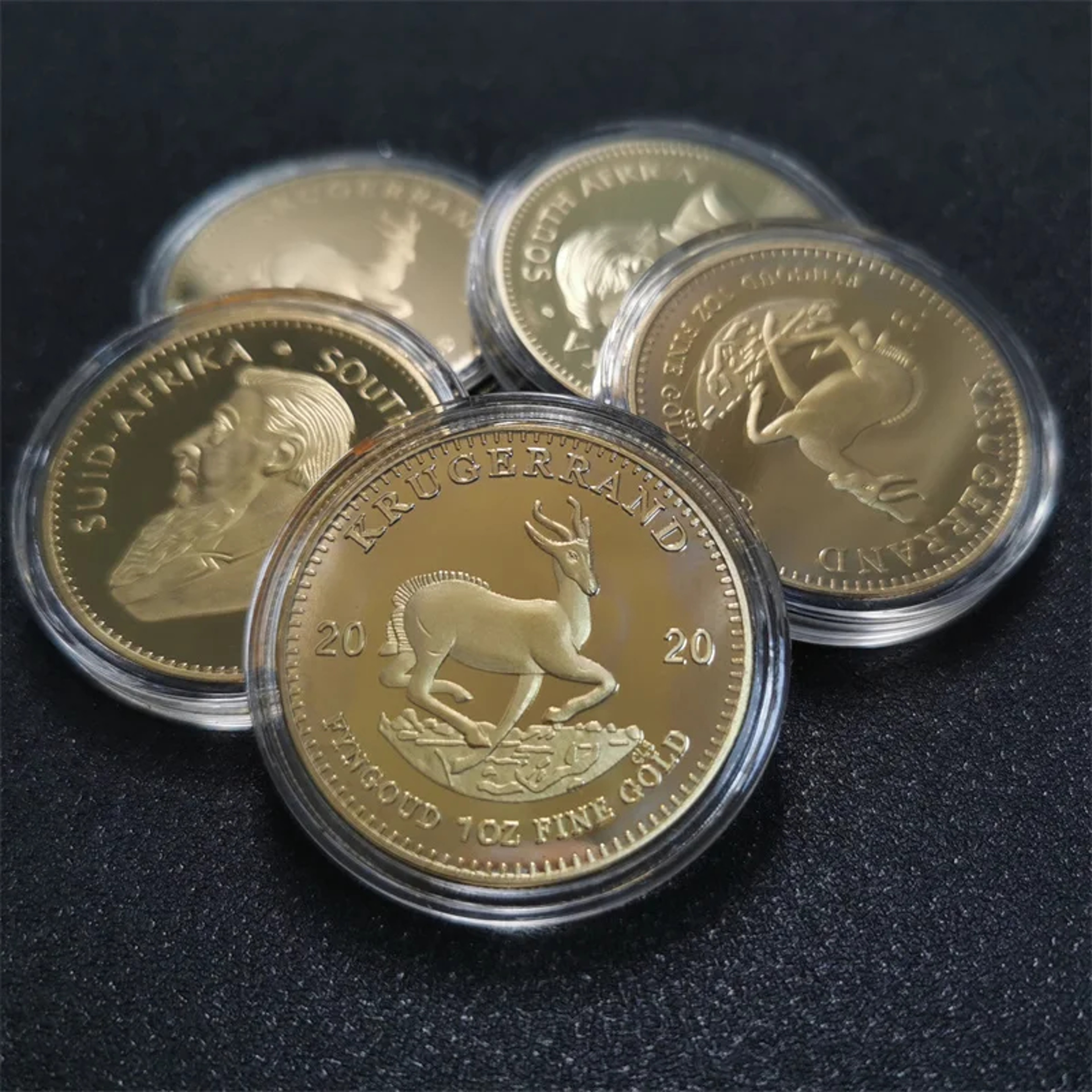 Premium Paul Kruger Krugerrand Gold Coin Replica Collectible Gold Coin Collectible Decor 0
