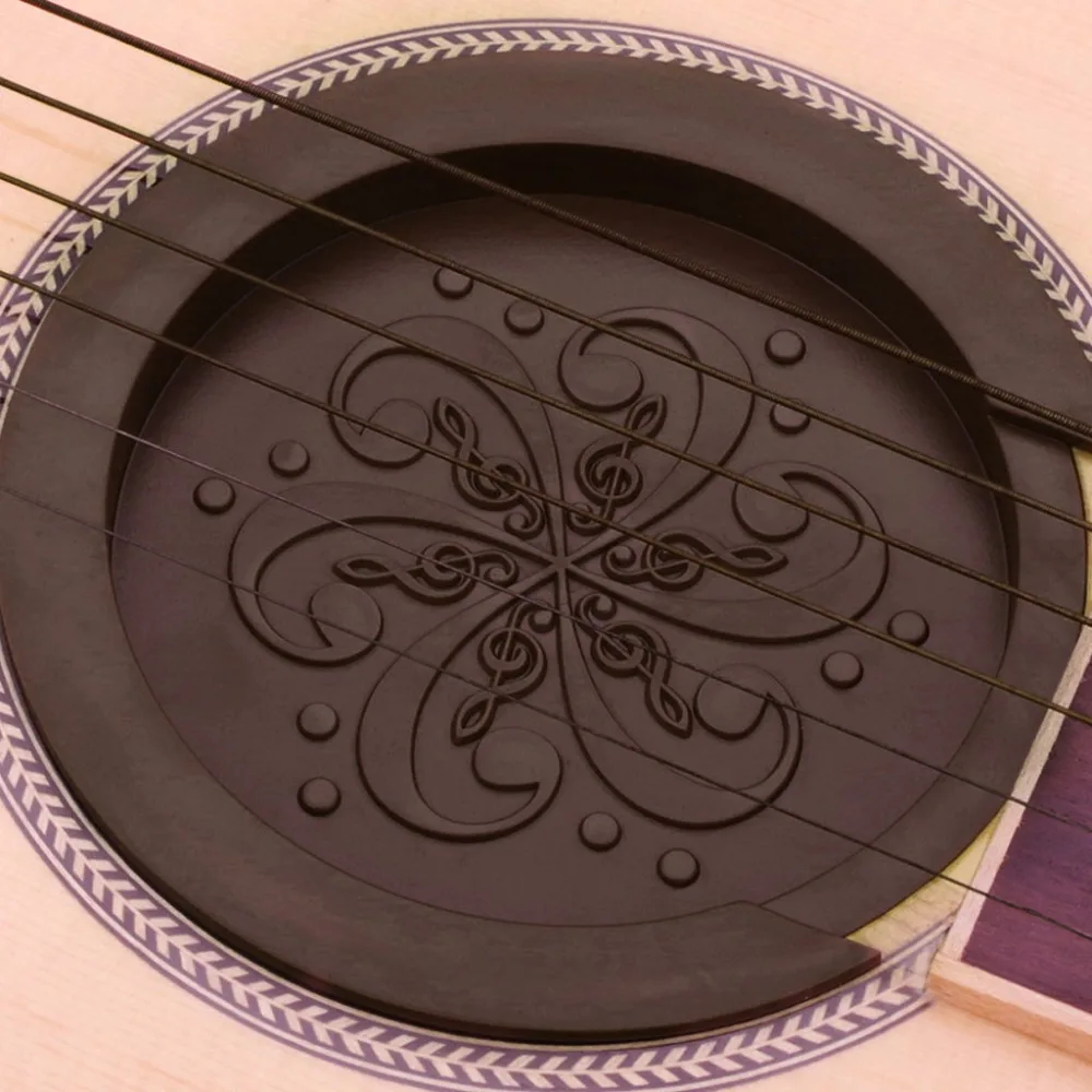 Silicone Guitar Sound Hole Cover Silencer for Acoustic Classical Guitar Tone Control – view 1