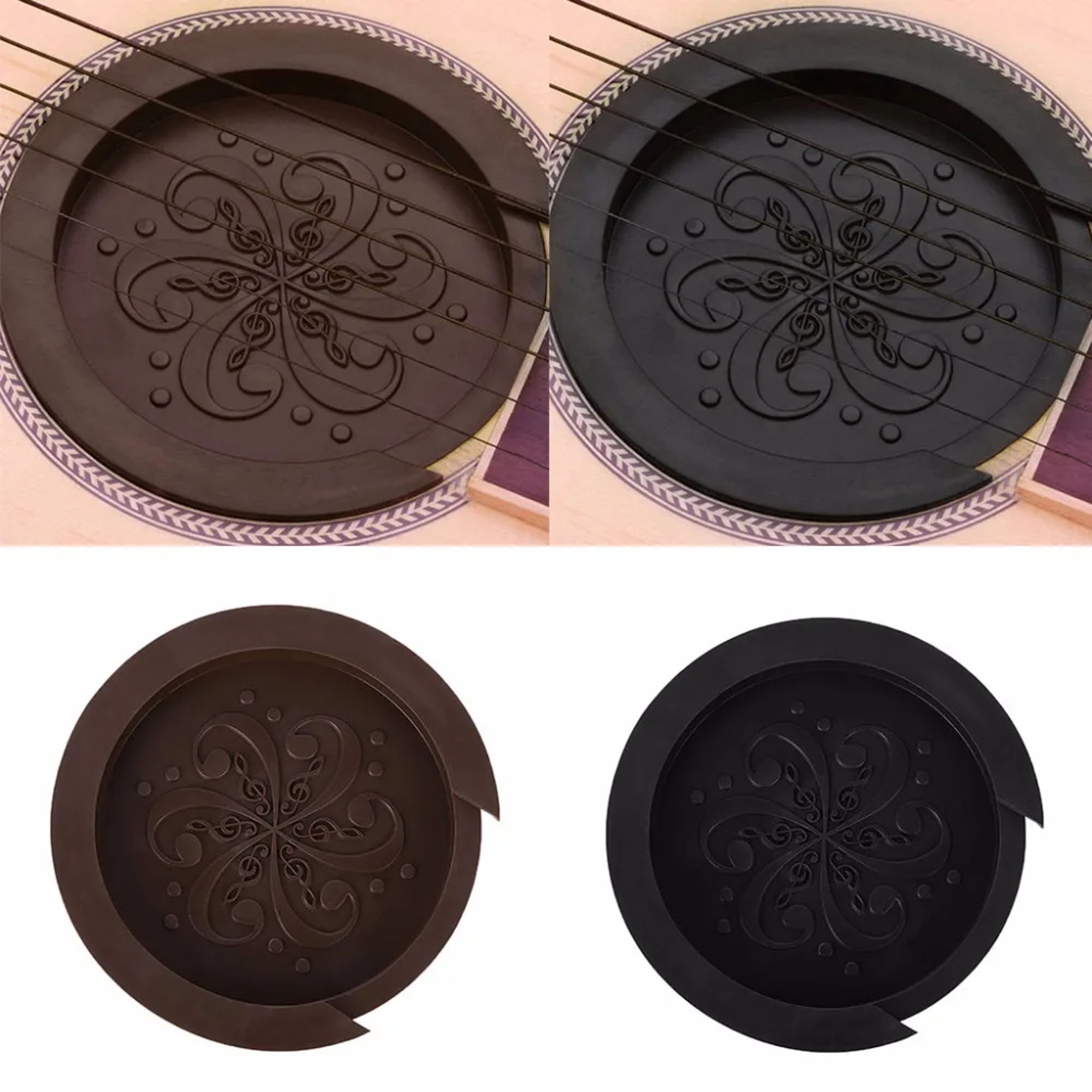 Silicone Guitar Sound Hole Cover Silencer for Acoustic Classical Guitar Tone Control – view 2