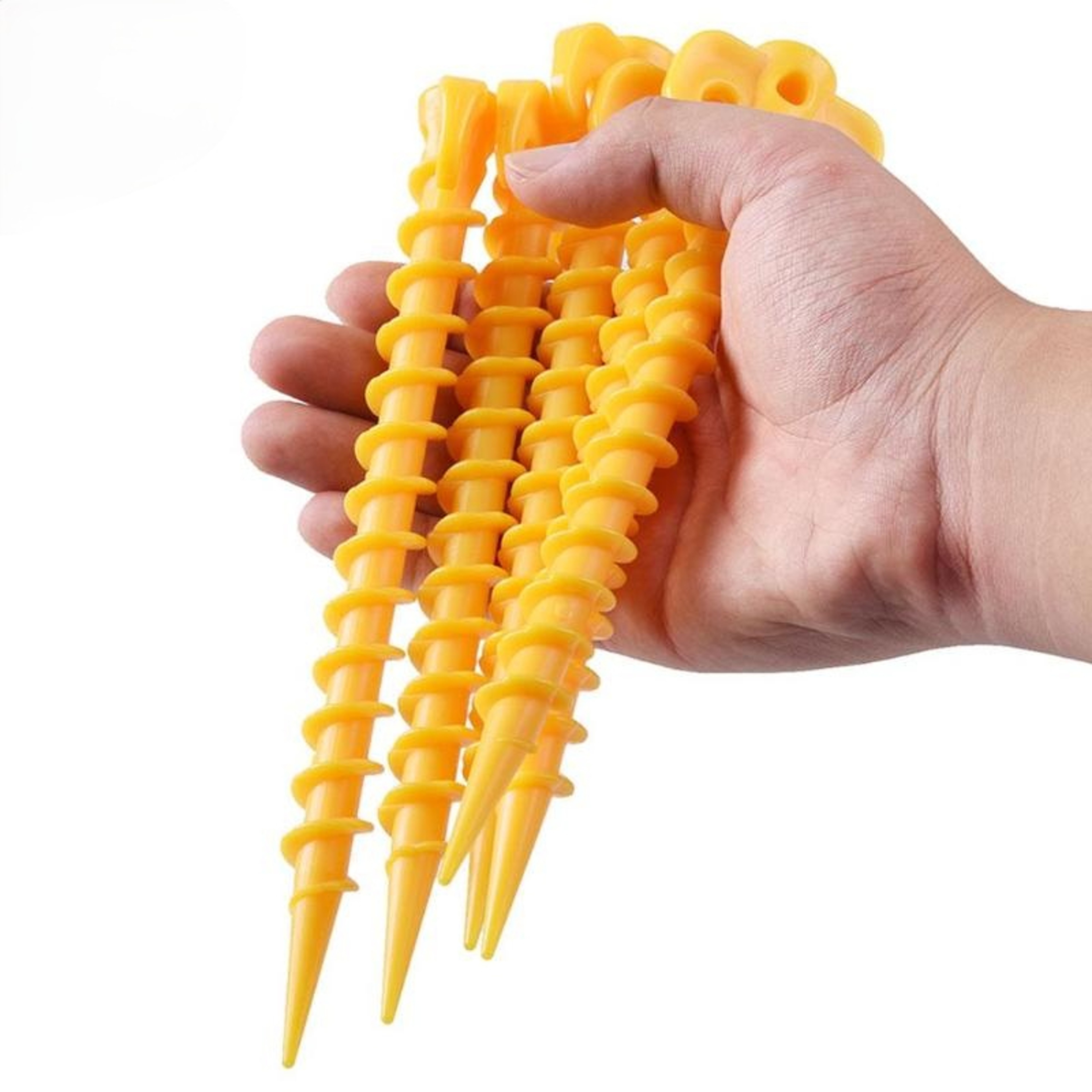 High Grip Spiral Sand Tent Stakes Pack For Beach  Camping Stability 0