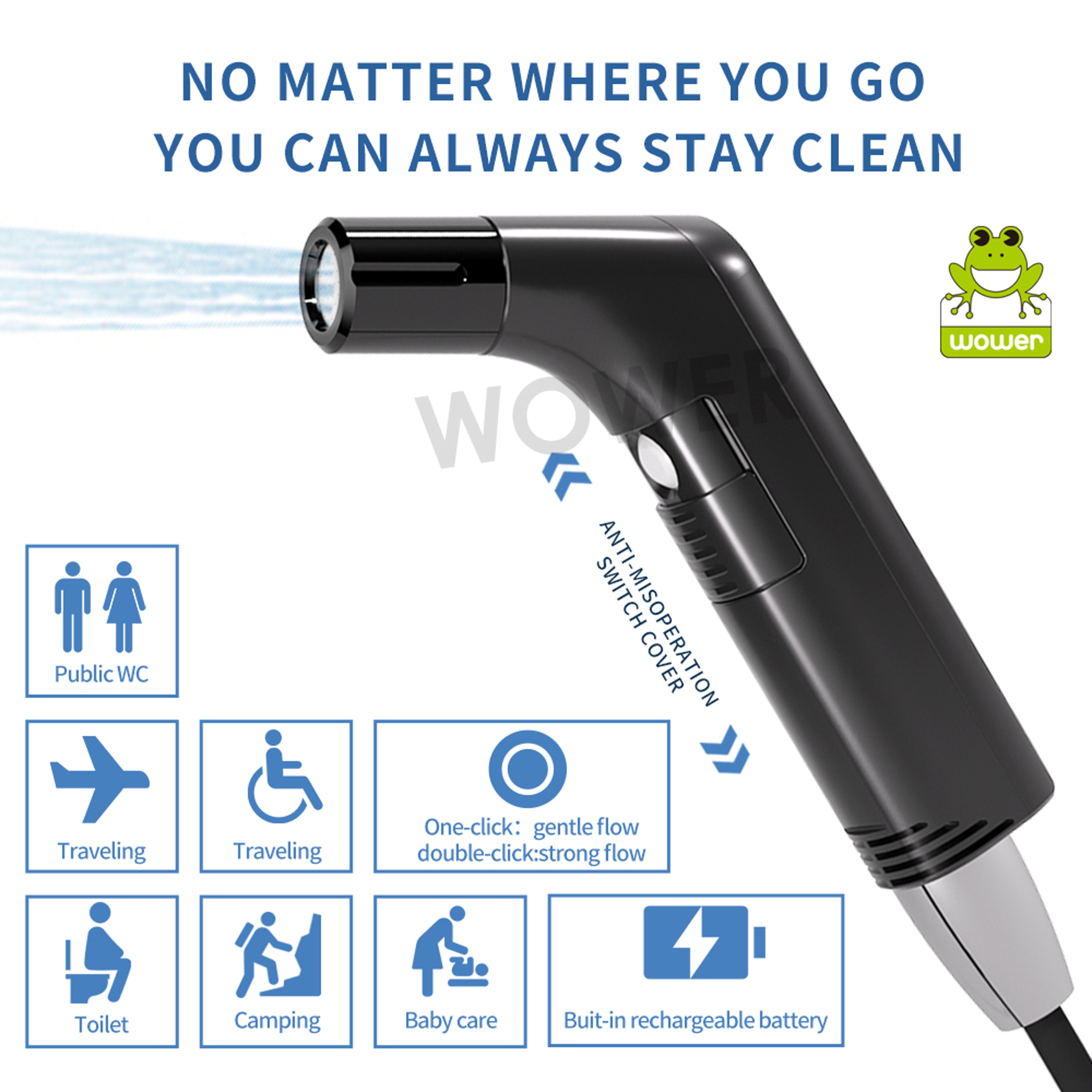 Portable Electric Bidet Rechargeable Travel Bidet for Hygiene Anywhere – view 6