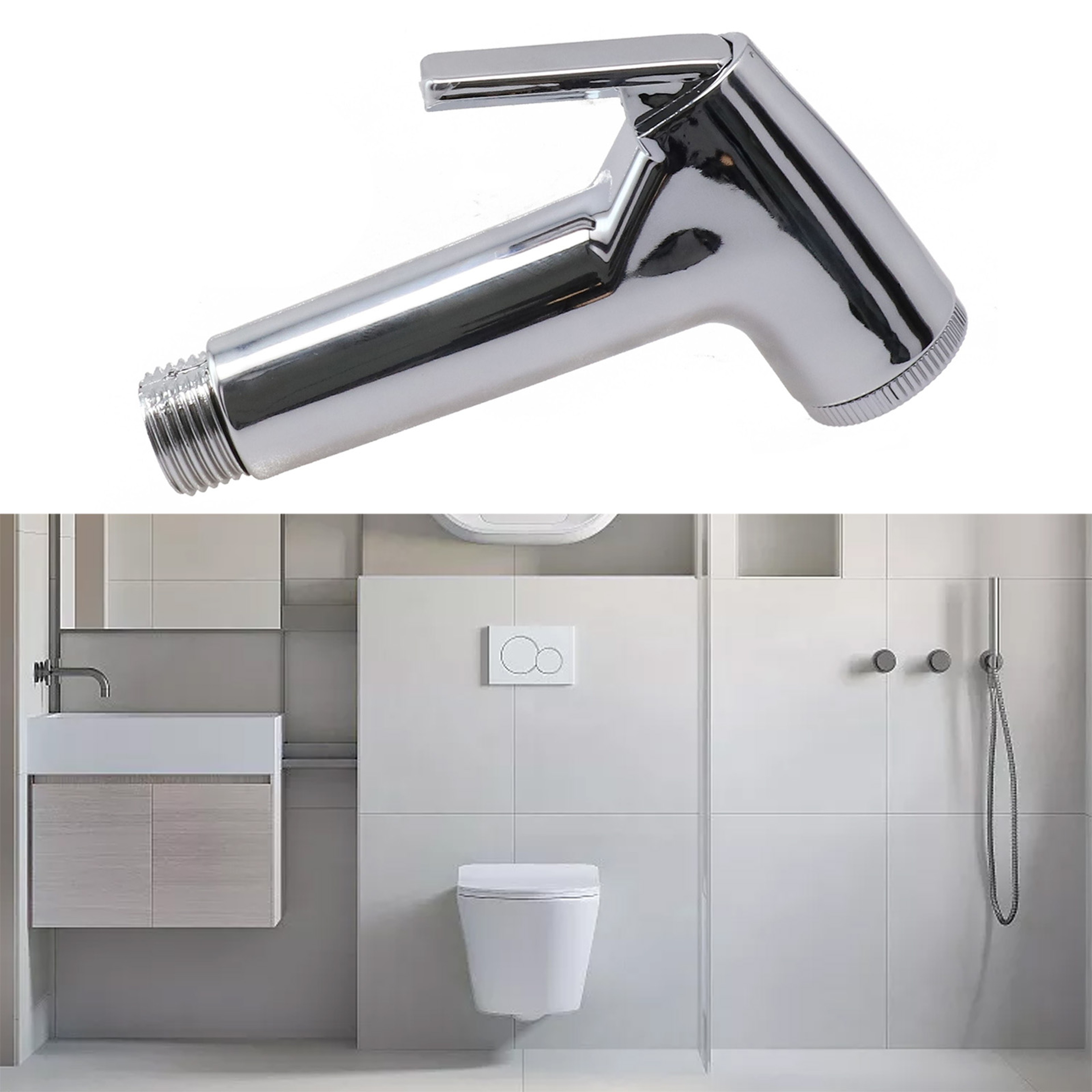 Handheld Bidet Sprayer for Toilet High Pressure Shattaf Shower Head Hygienic Cleaning Solution – view 3