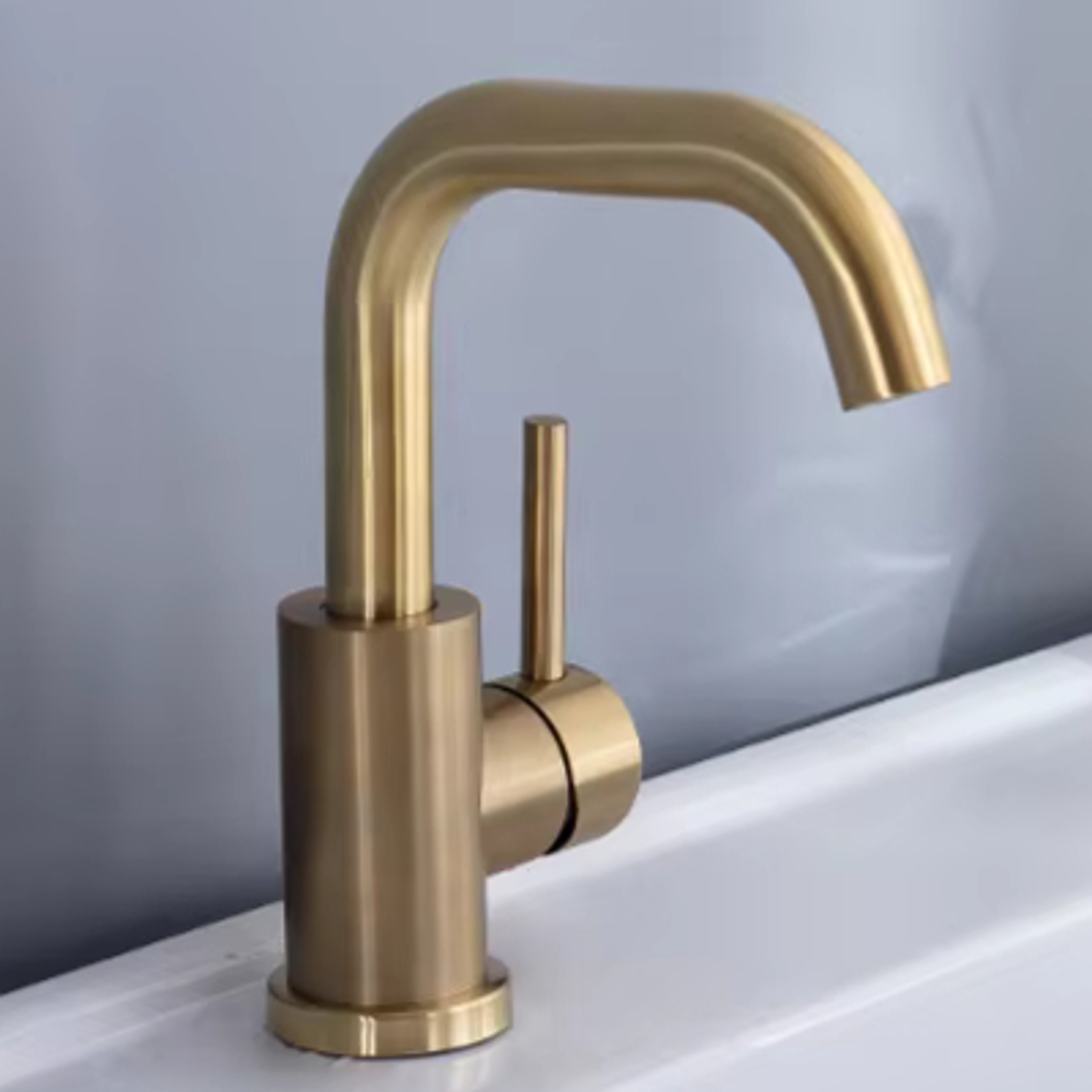 Flexible Kitchen Faucet Swivel Stainless Steel Gold Mixer Tap – view 7