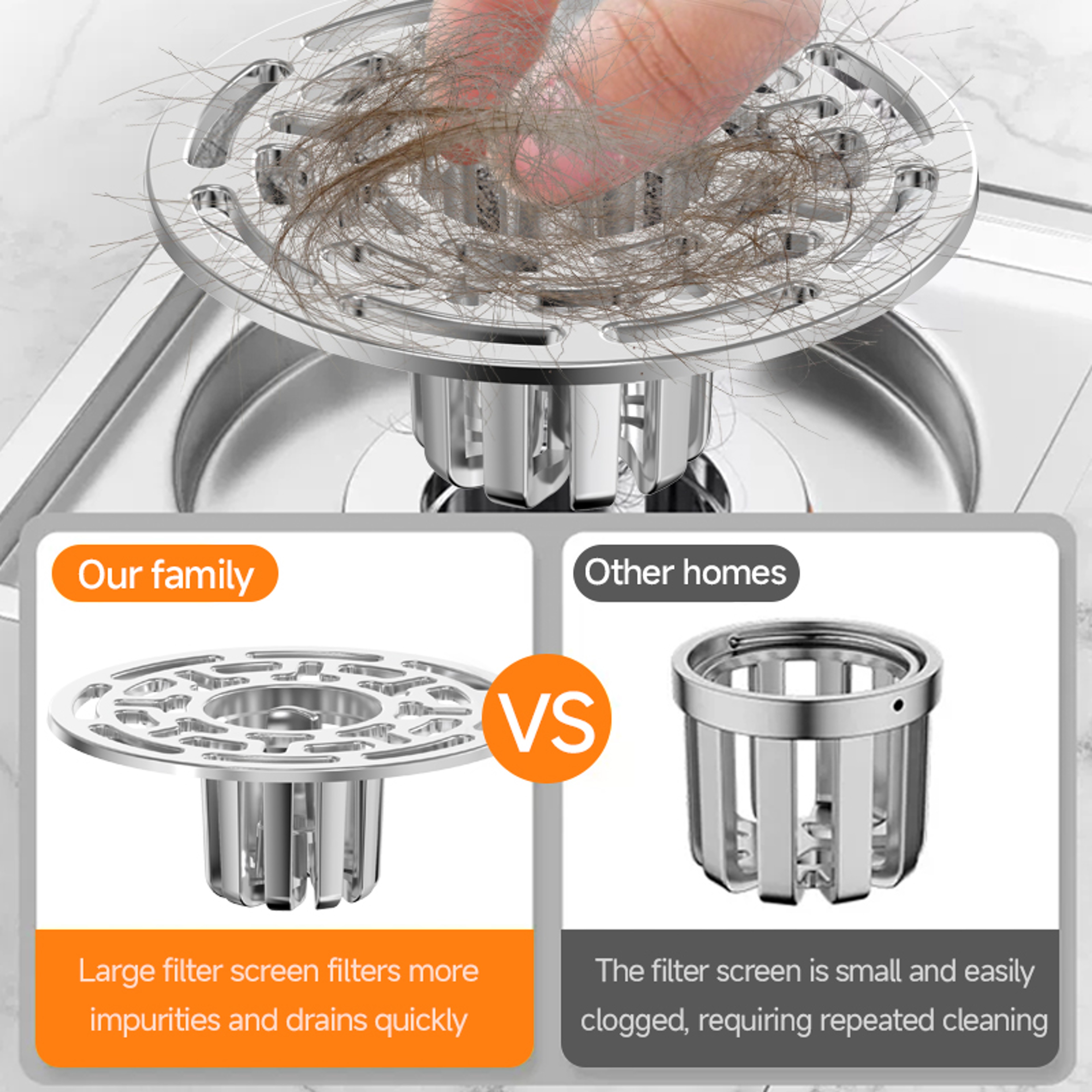 Magnetic Self Closing Floor Drain Core Anti Odor Bathroom Sewer Trap 1