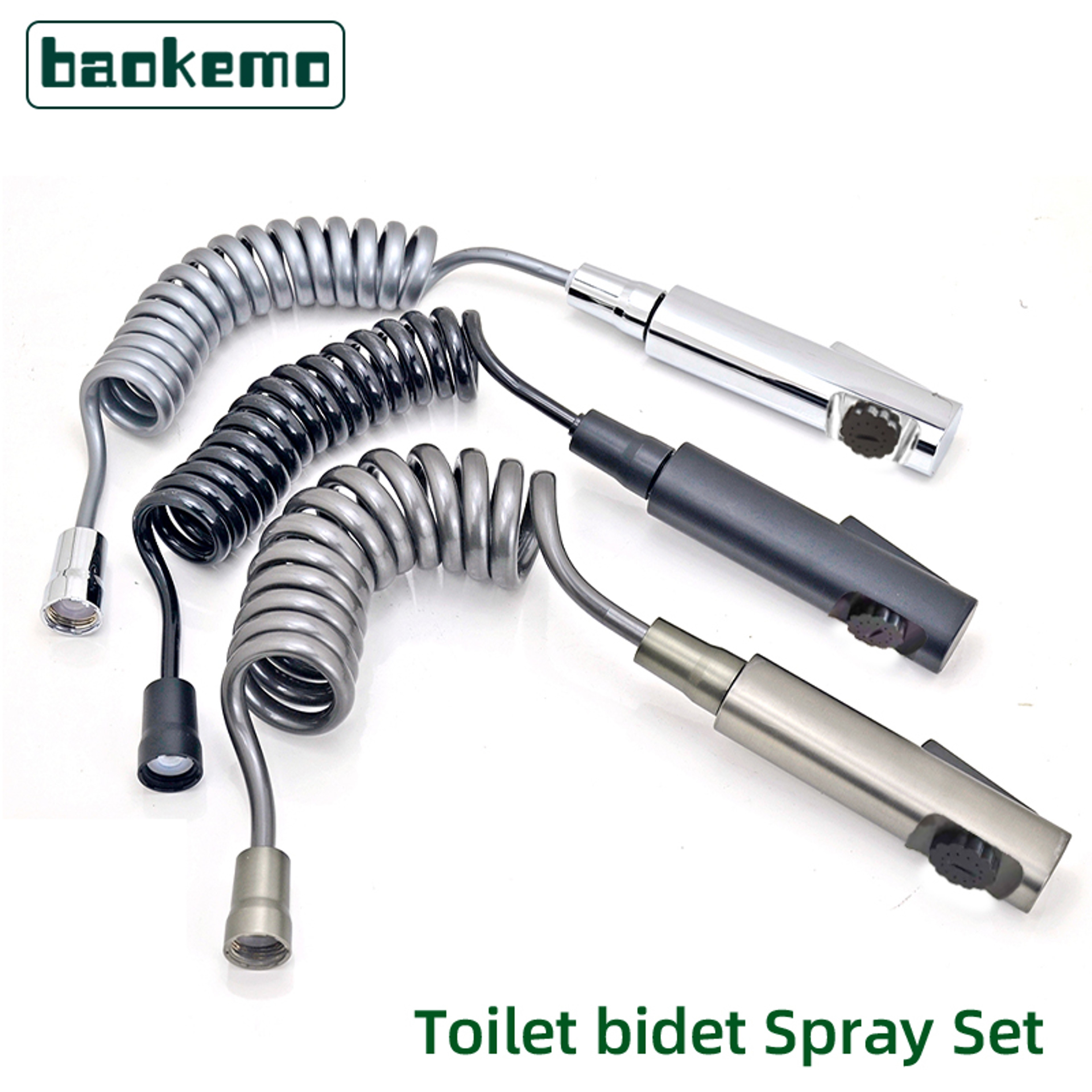 Handheld Bidet Sprayer Set with No Drill Bracket Self Cleaning Toilet Attachment – view 1