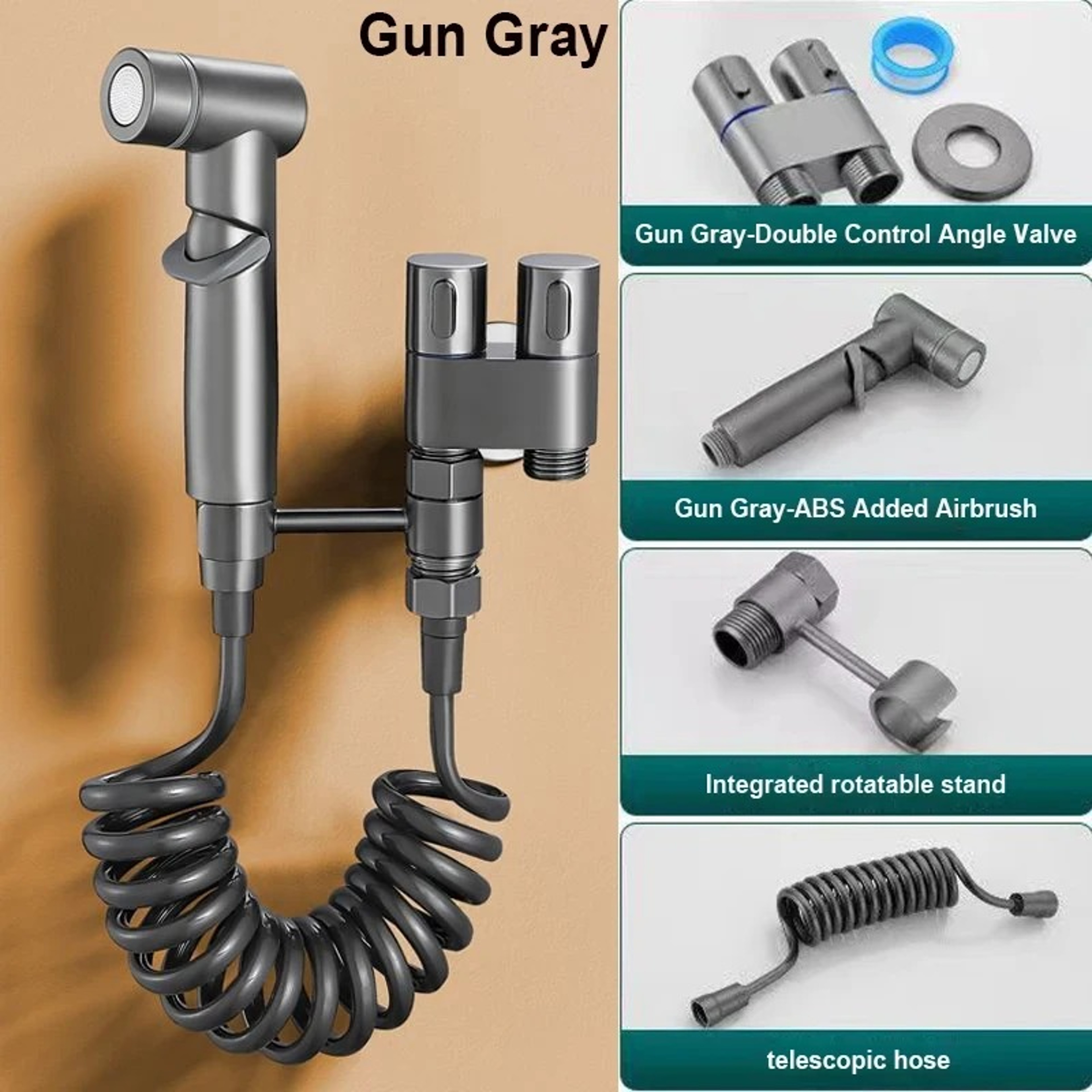 Handheld Bidet Sprayer Set for Toilet Hygienic Bathroom Cleaning Kit – view 9