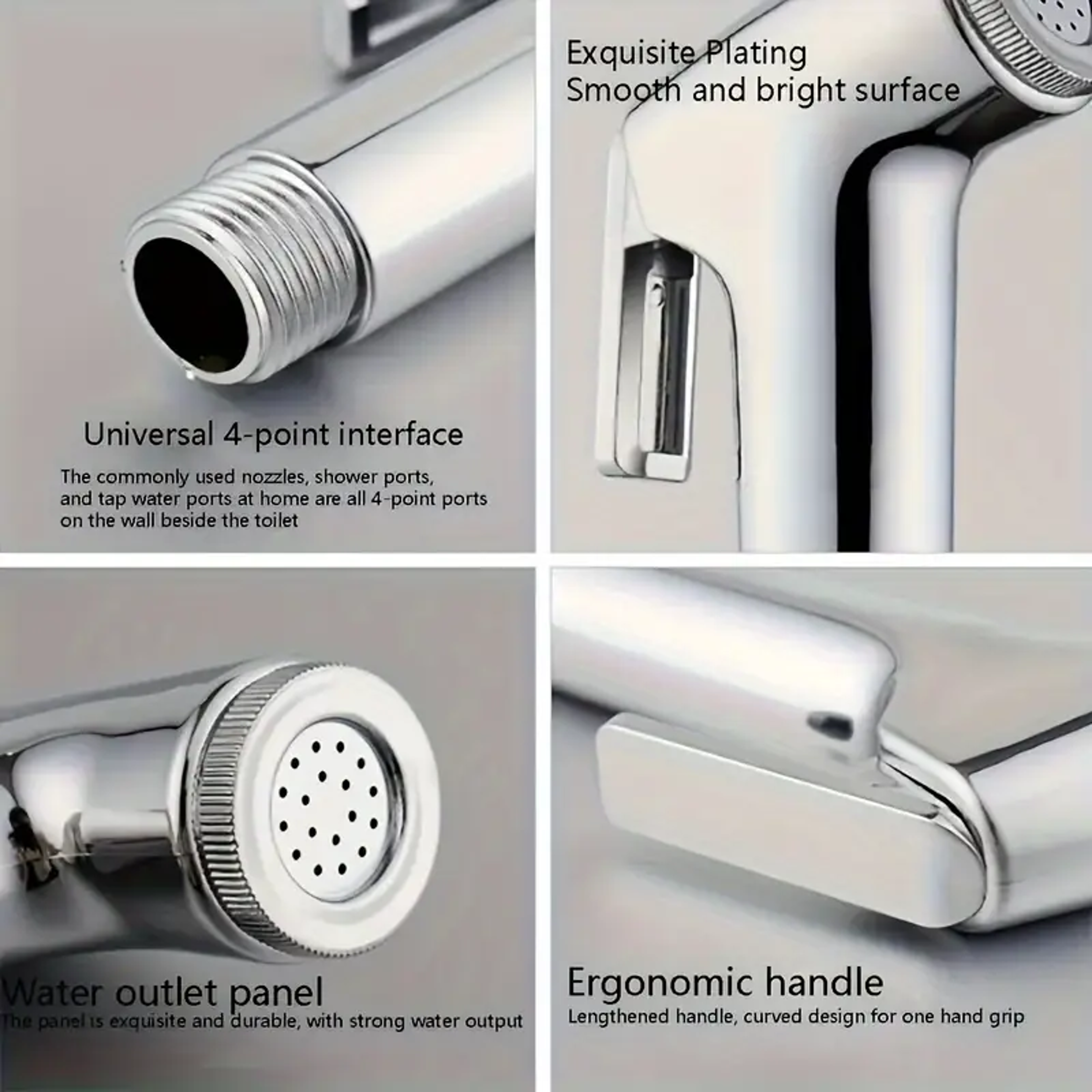 Premium Handheld Bidet Sprayer Set For Toilet Hygienic Bathroom Spray Gun Kit 4