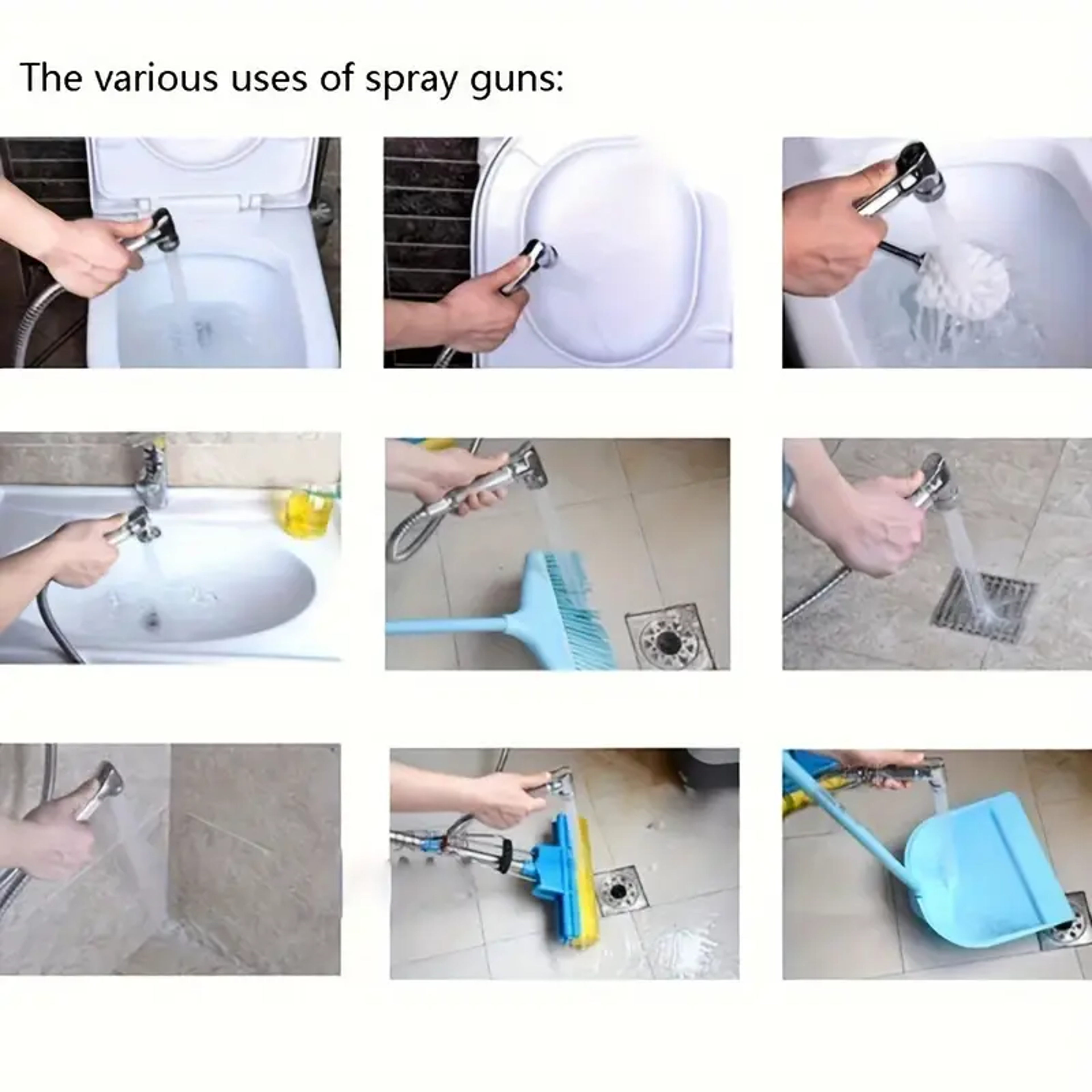 Premium Handheld Bidet Sprayer Set For Toilet Hygienic Bathroom Spray Gun Kit 5