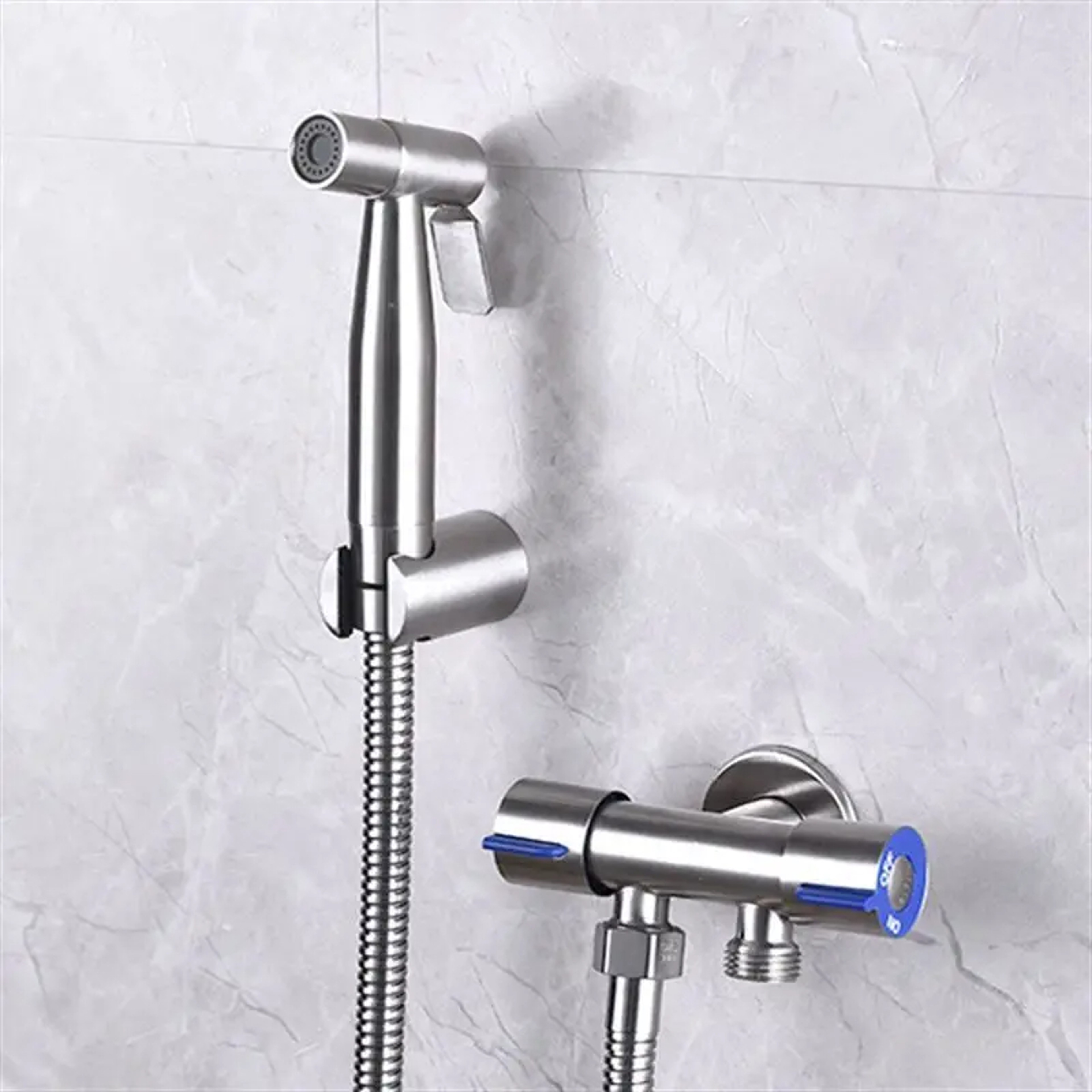 Stainless Steel Bidet Sprayer Set with Hose Handheld Toilet Spray Kit – view 4