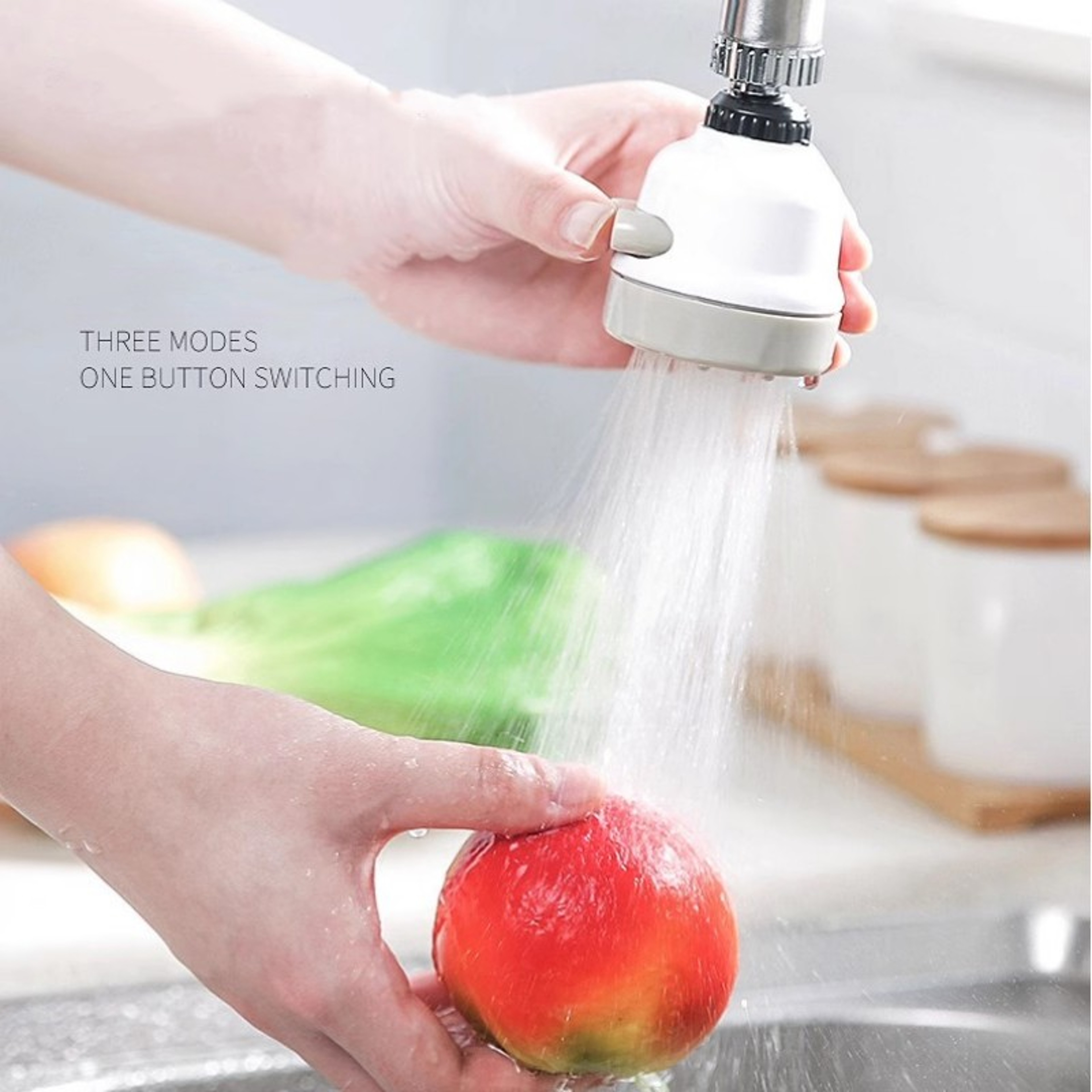 Flexible Faucet Aerator With Spray Modes Rotatable Faucet Aerator For Kitchen Sink 1
