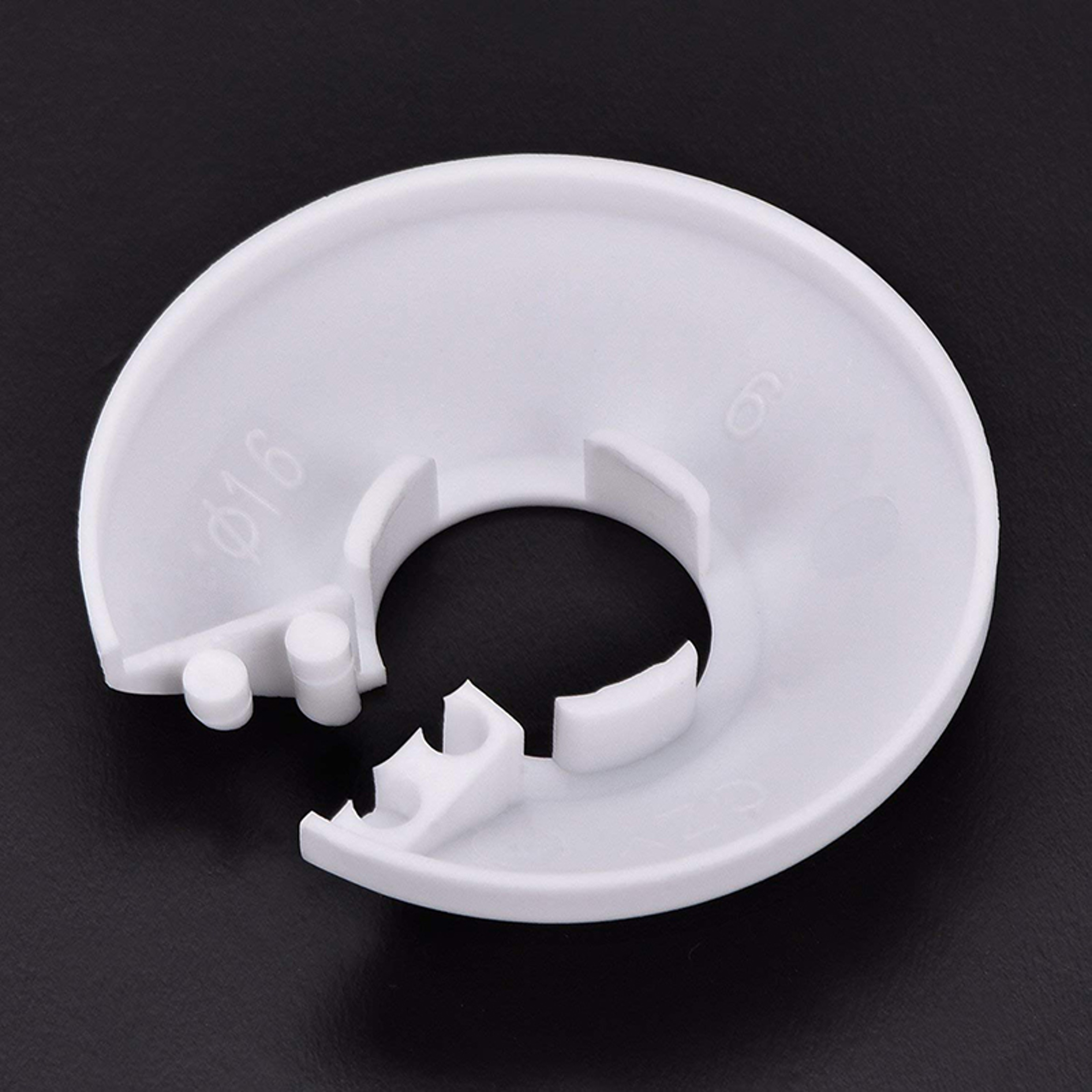 Pipe Cover Collars Snap On Plate for Faucet Radiator and Shower Valve Trim – view 2