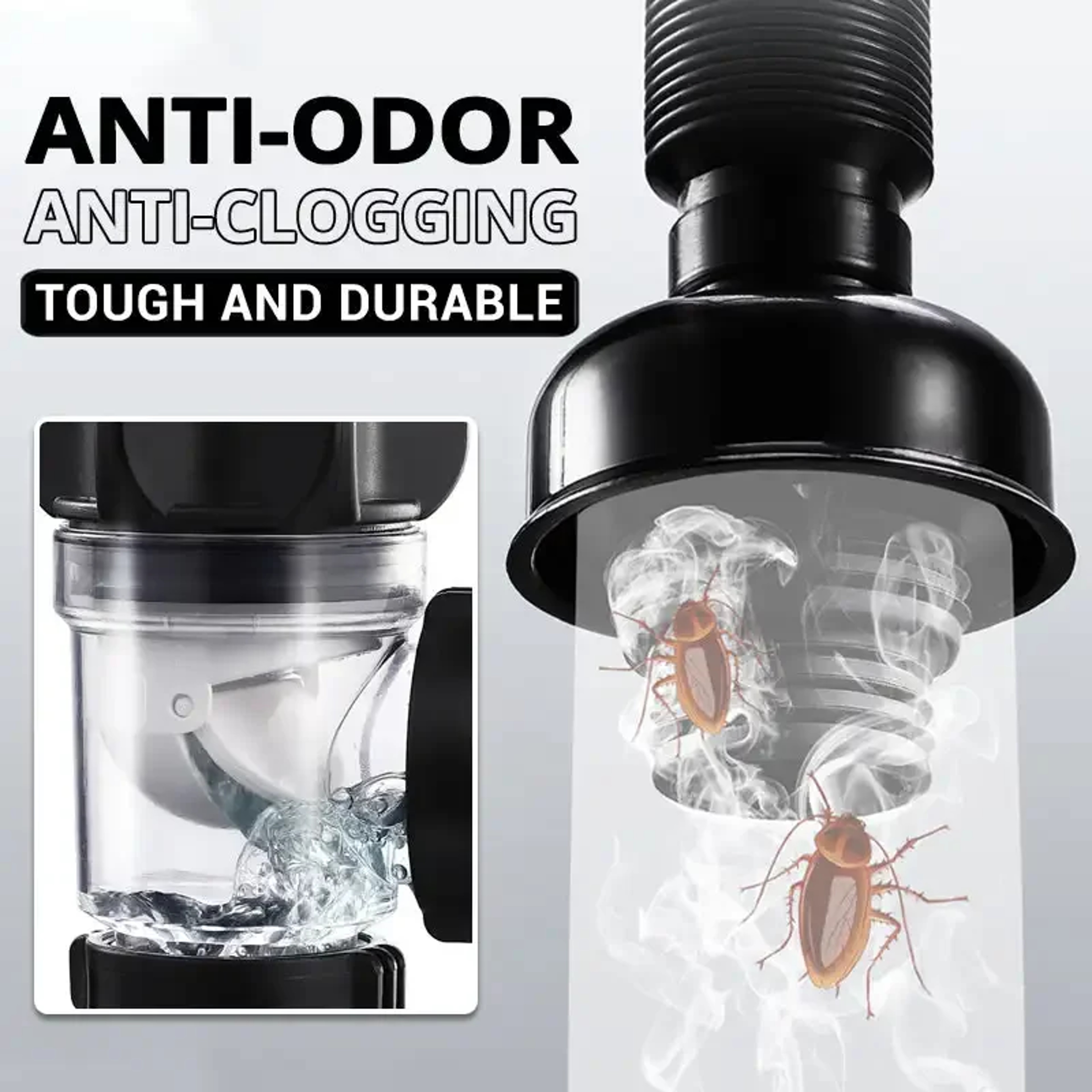 Flexible Anti Odor Sink Drain Hose Kit for Kitchen and Bathroom – view 3