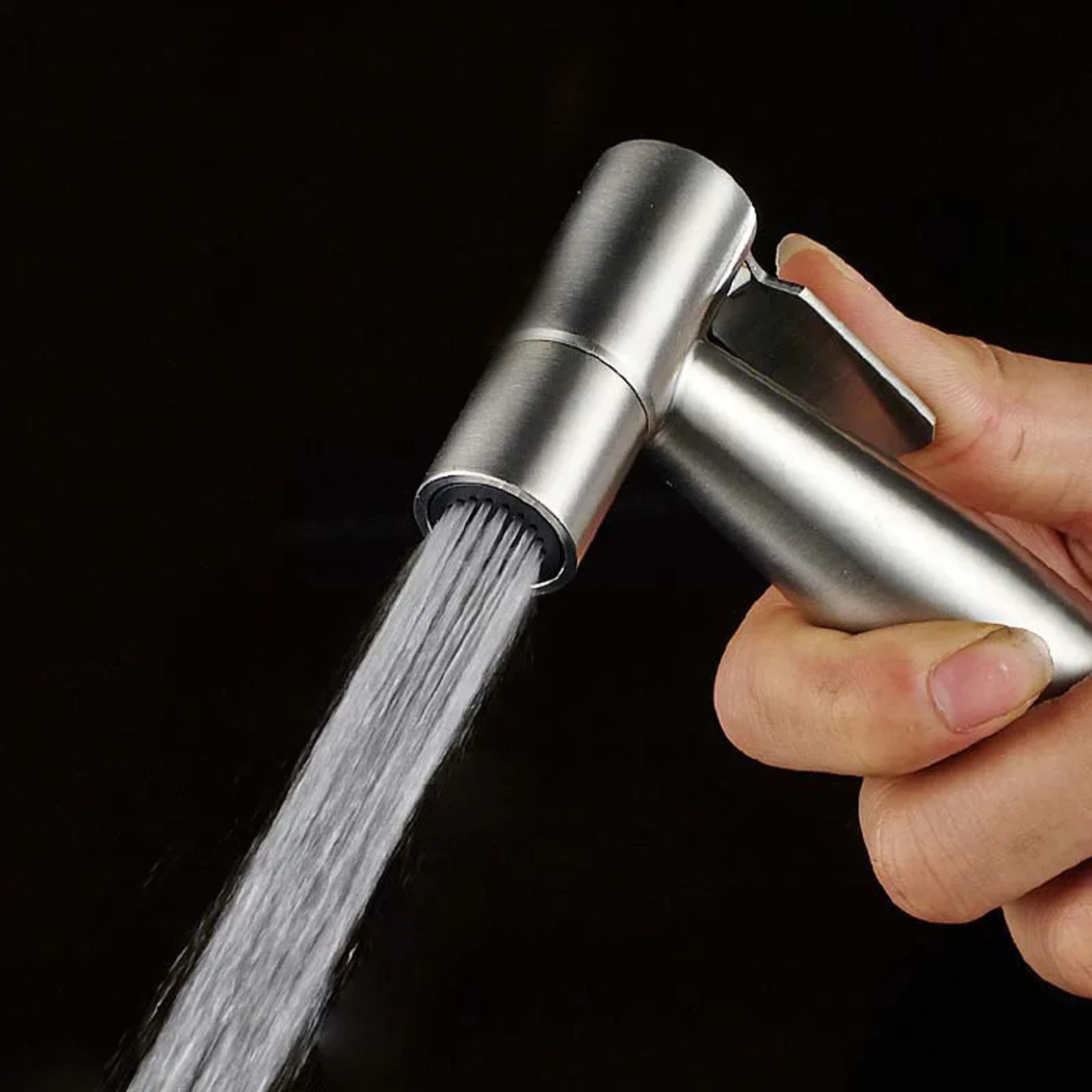 Stainless Steel Handheld Bidet Sprayer Set For Bathroom Hygienic Cleaning 1