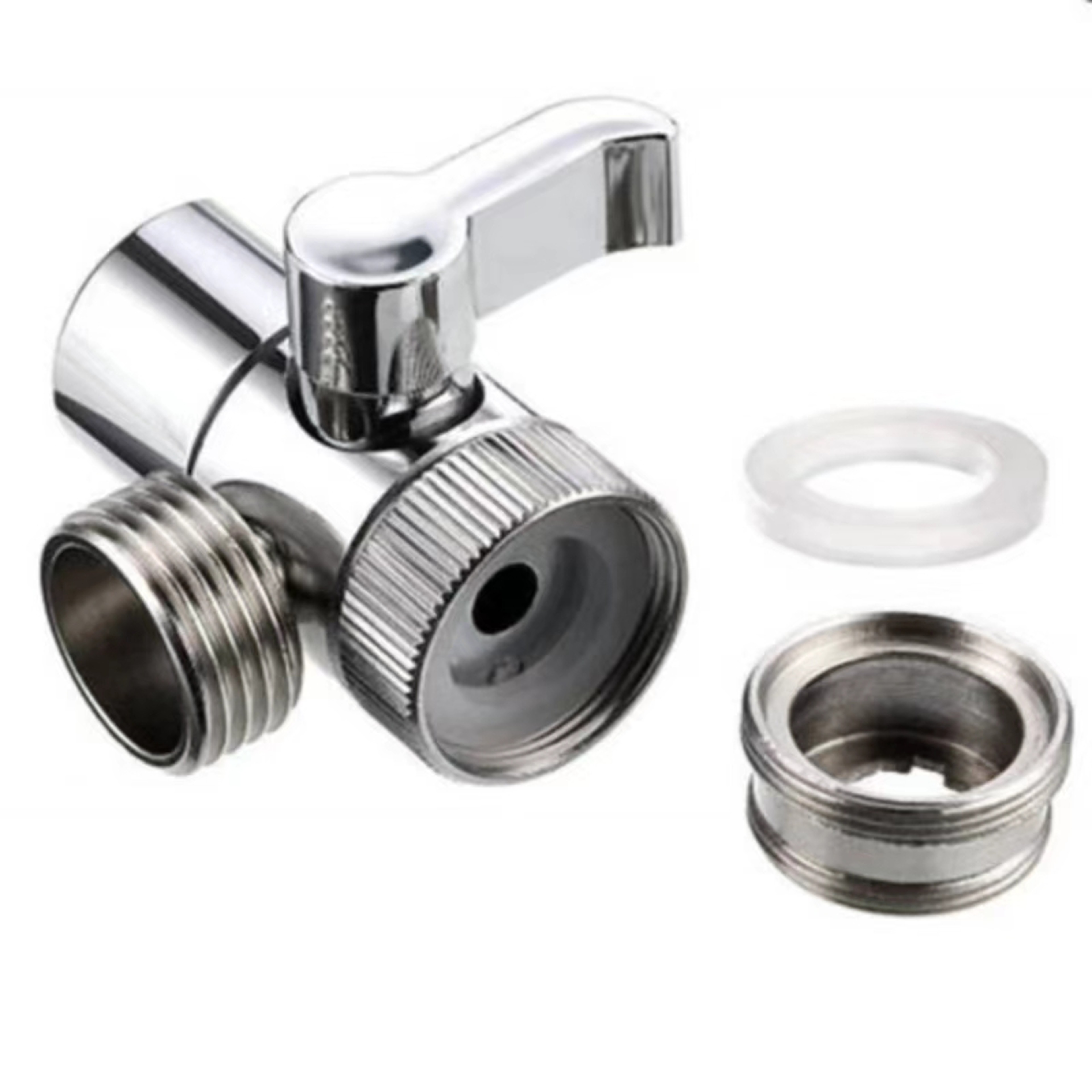 Universal Faucet Splitter Valve with Easy Switch for Kitchen Shower and Bathroom Tap – view 5