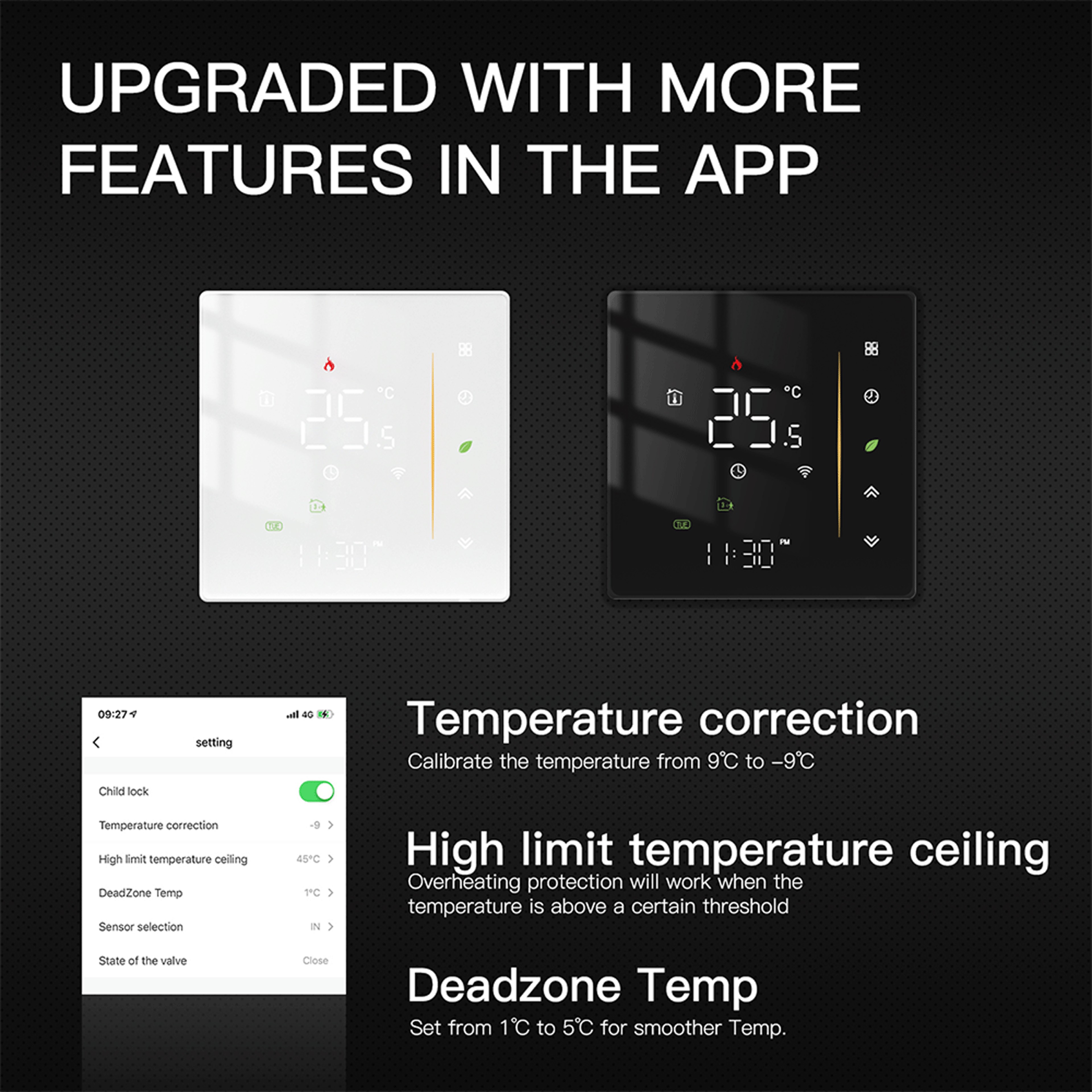 MOES Zigbee Smart Thermostat For Floor Heating  Boiler Control With Alexa 3