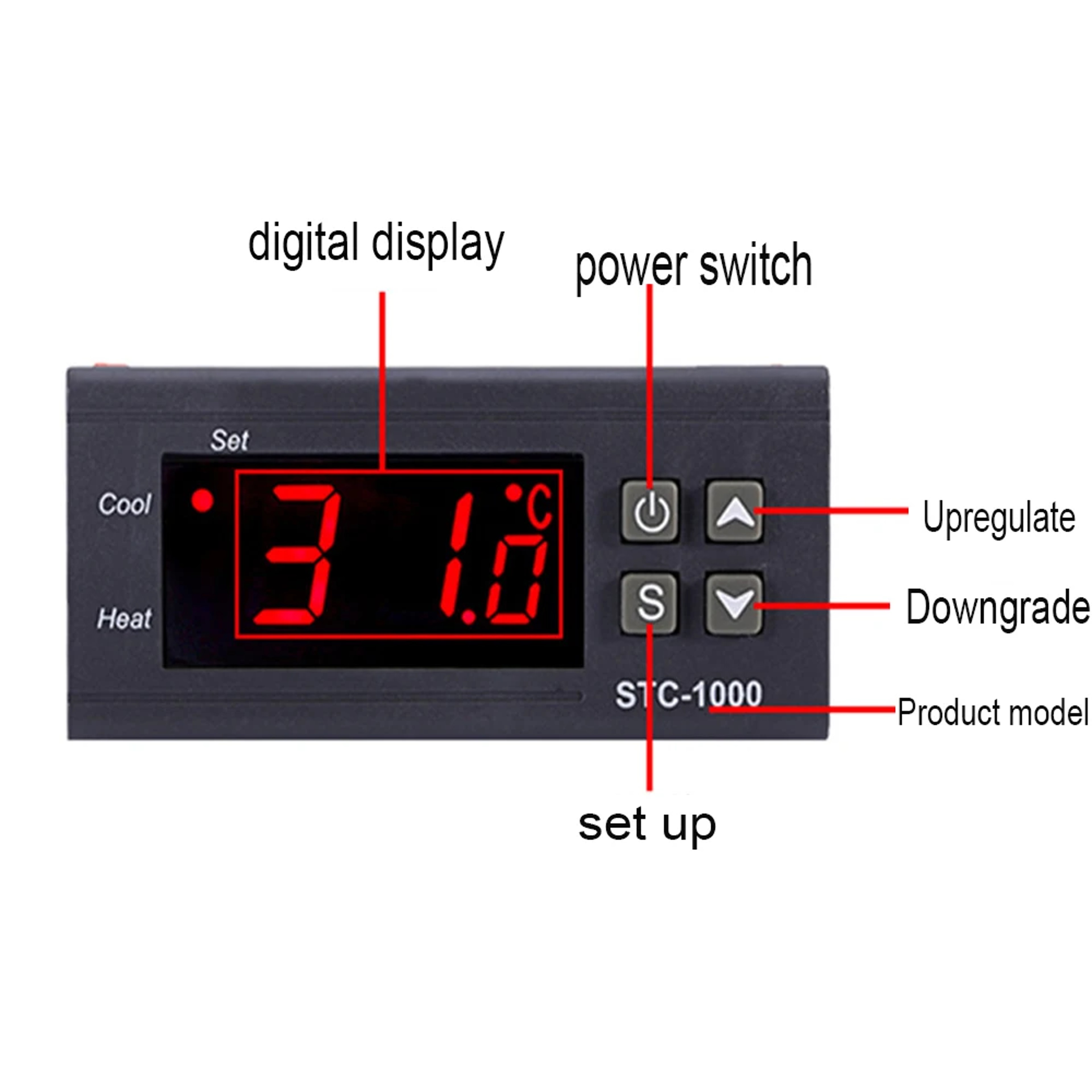 Digital Temperature Controller For Heating  Cooling Precision Control 3