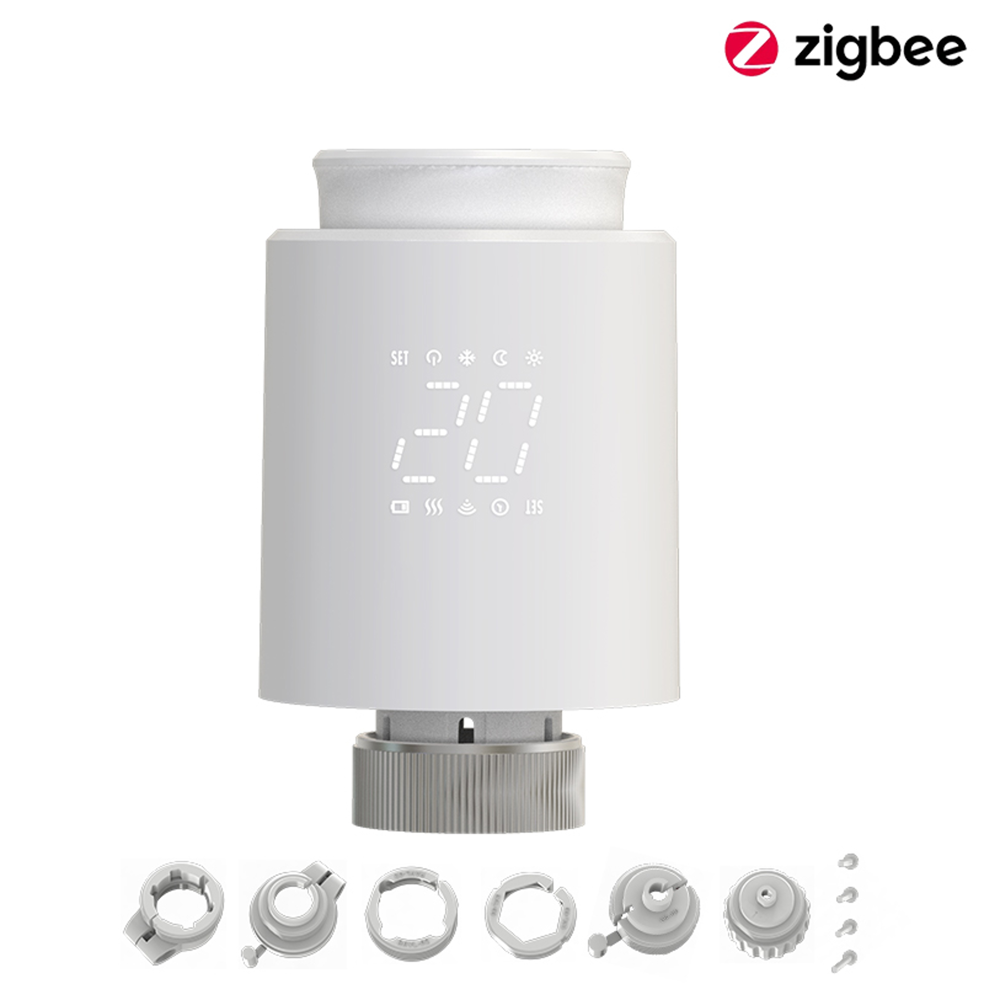 Smart Radiator Thermostat WiFi TRV Valve with App Control & Voice Assistant Integration – view 7