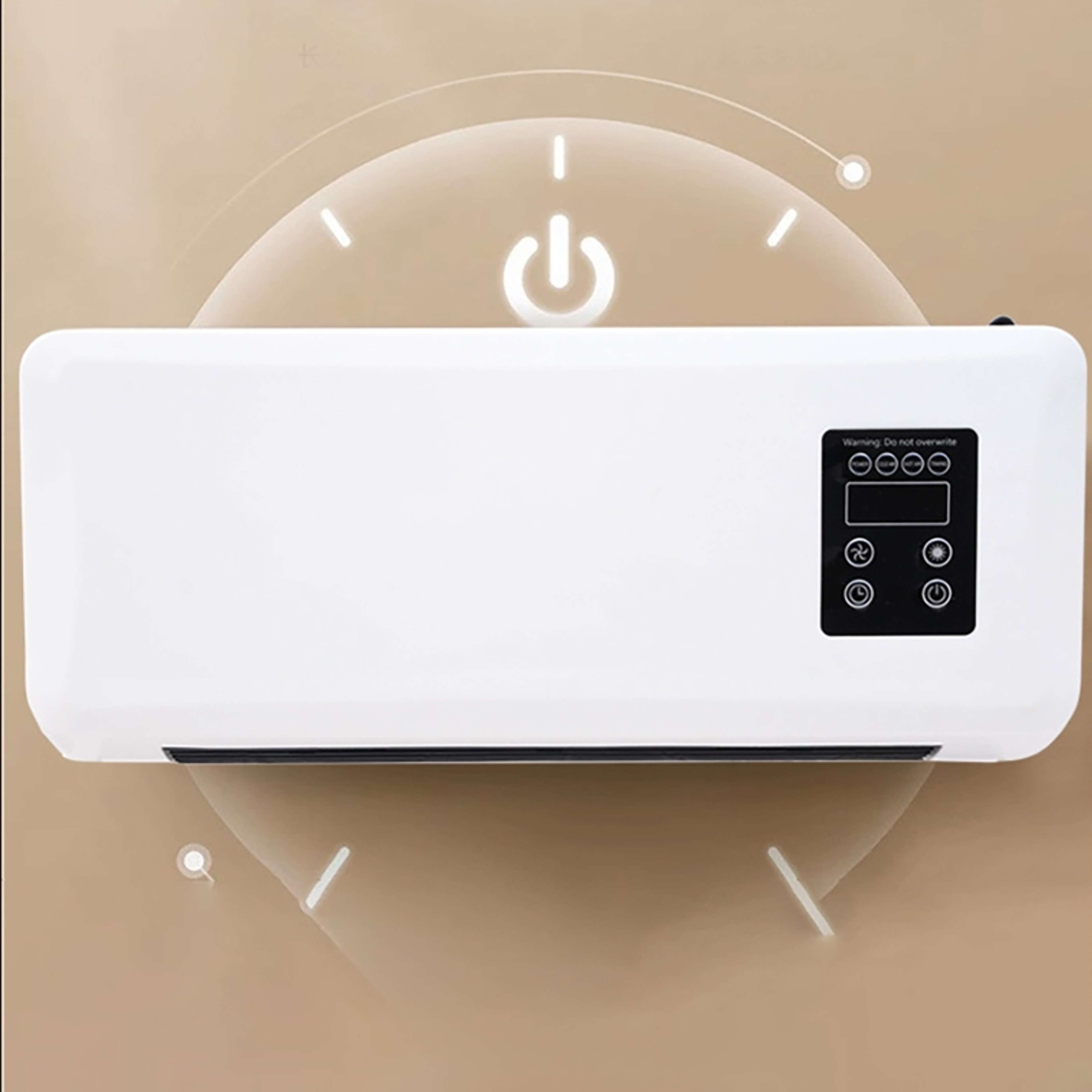 Smart Wall Mounted Portable Heater with Remote Fast Heating Electric Fan Heater for Bedroom Bathroom – view 6