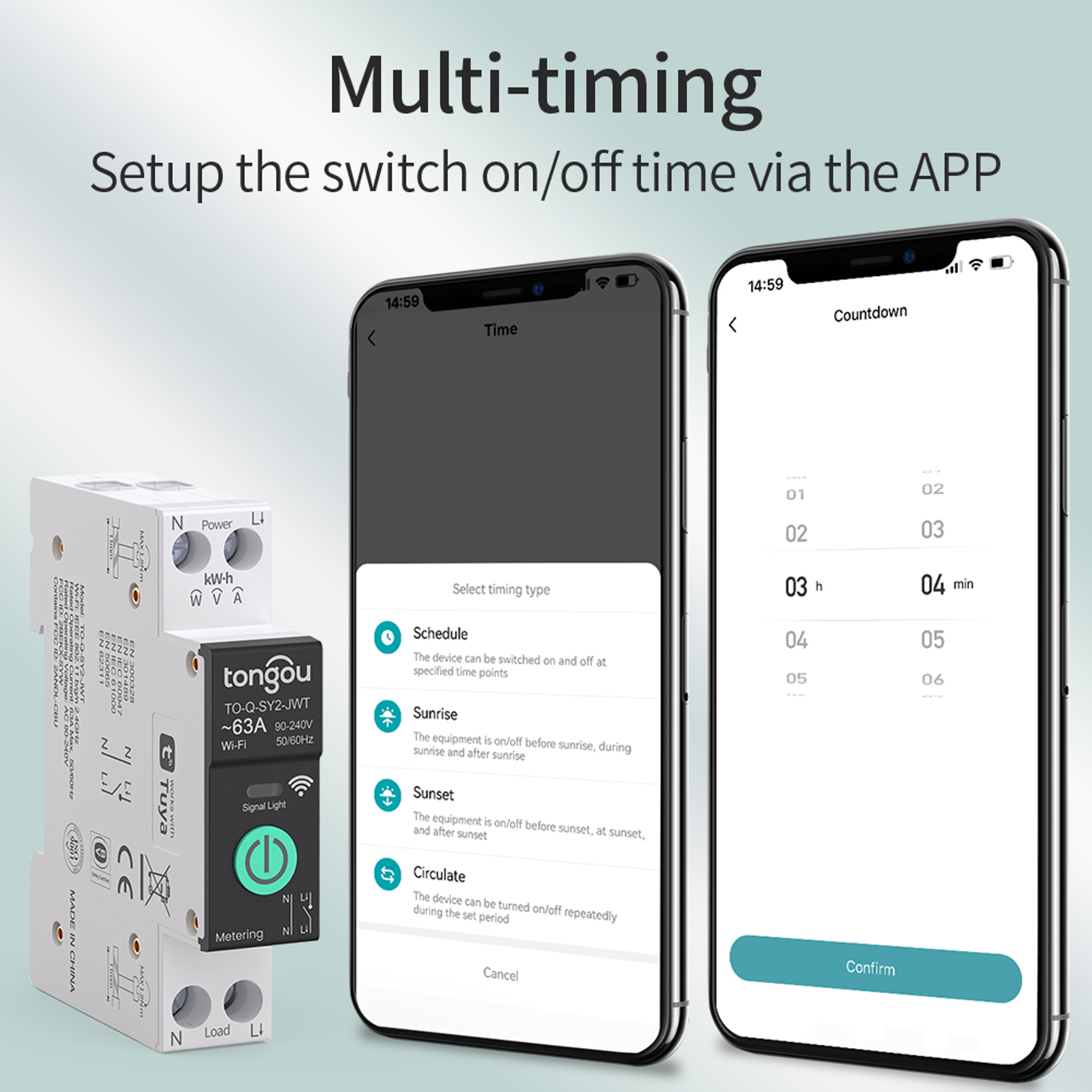 WiFi Smart Circuit Breaker with Energy Monitoring and Remote Power Control – view 5