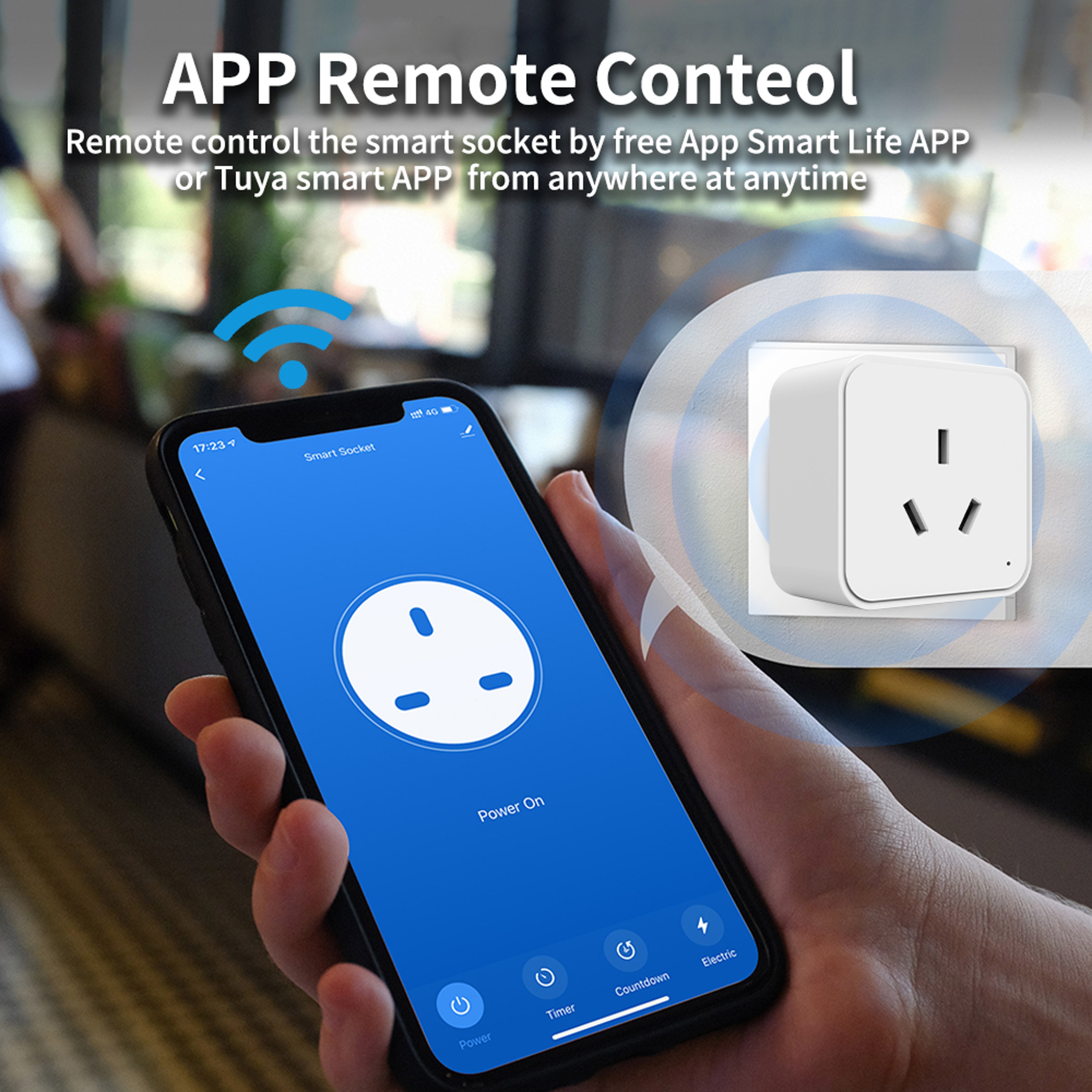 Smart WiFi Power Strip with USB Tuya App Remote Control Surge Protector Timer Outlet – view 3