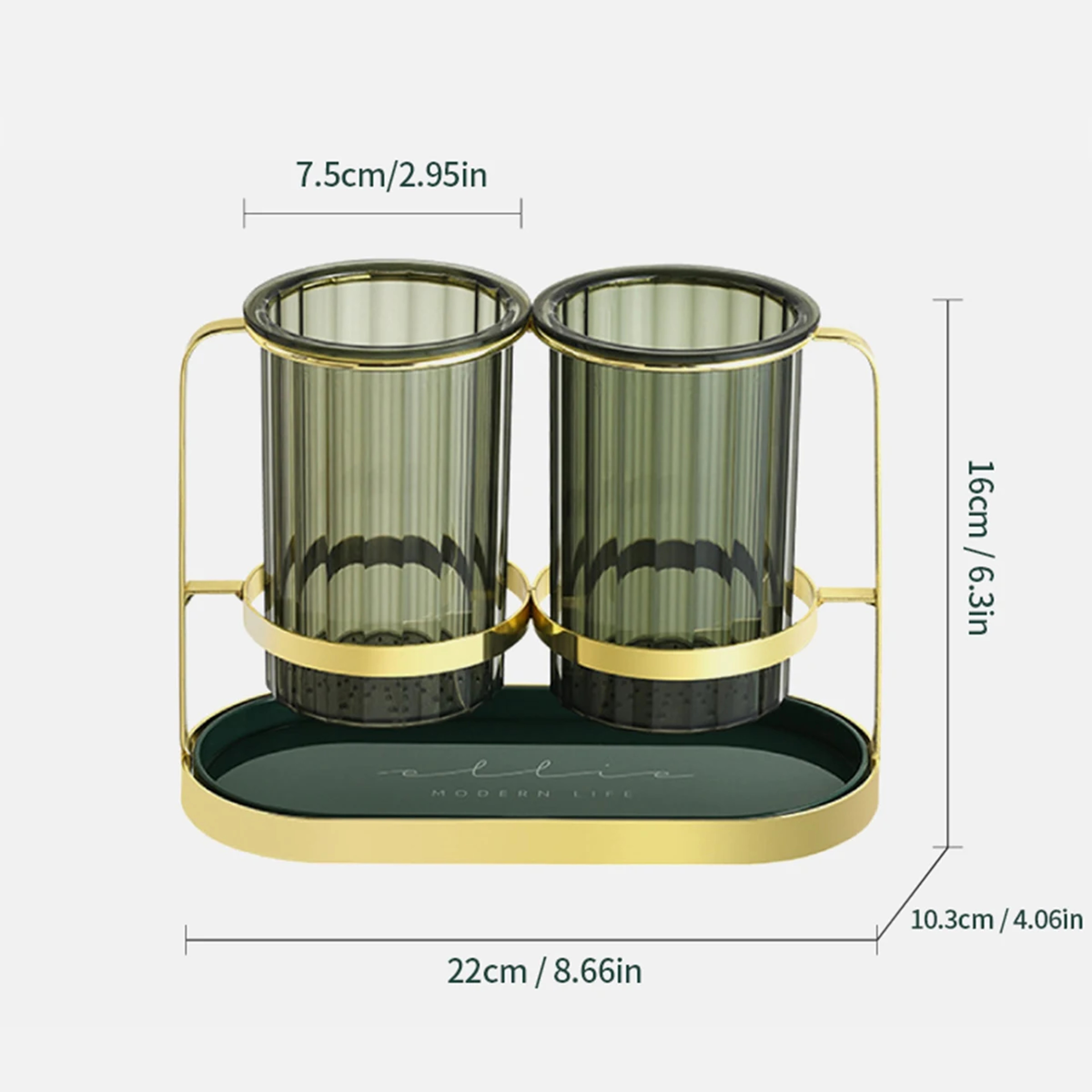 Modern Draining Chopsticks Organizer with Utensil Holder and Sink Tray – view 6
