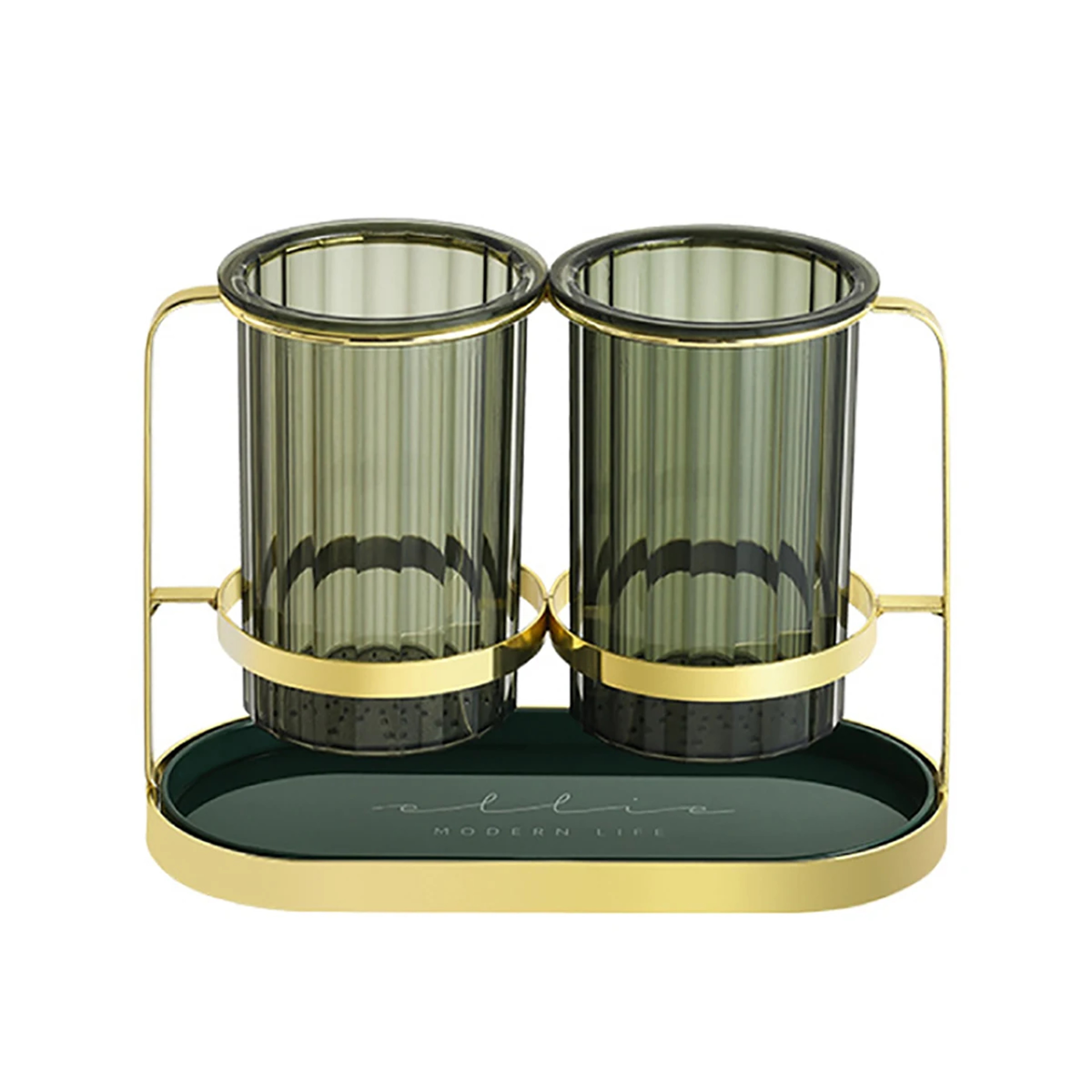 Modern Draining Chopsticks Organizer with Utensil Holder and Sink Tray – view 9