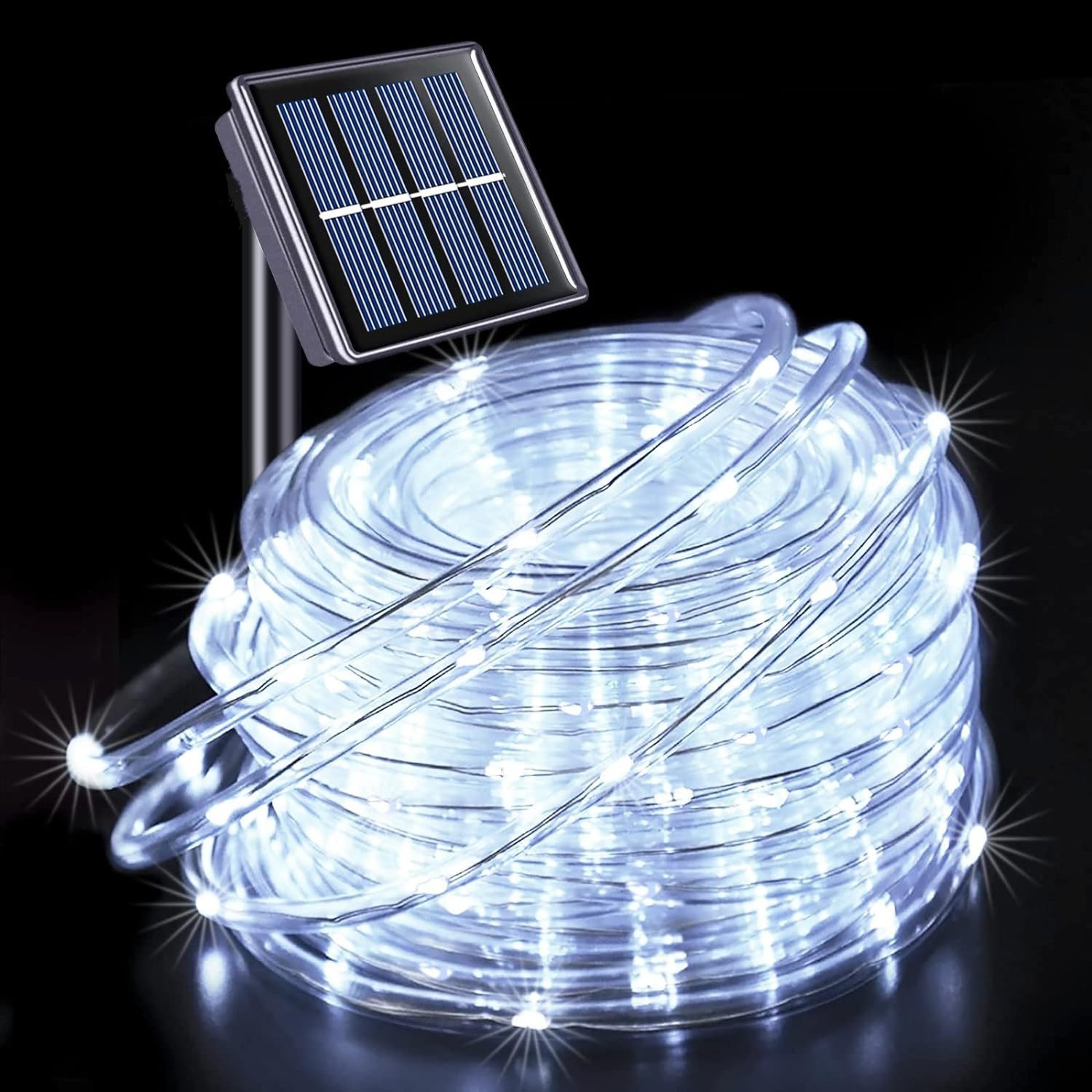 Solar LED Rope Fairy Lights Outdoor Waterproof Garden String Lights – view 9
