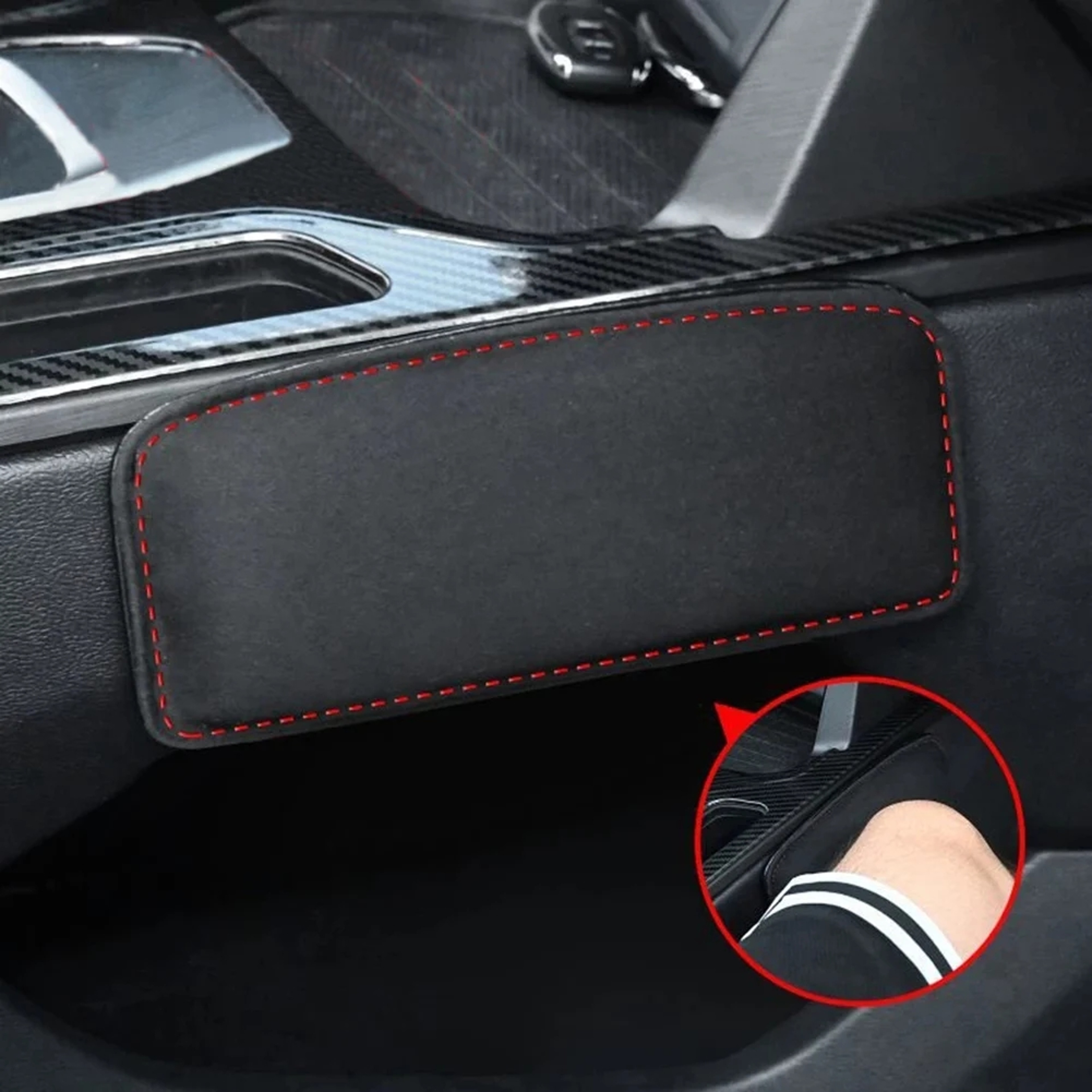 Memory Foam Car Knee Cushion  Headrest Pillow For Ultimate Driving Comfort 3