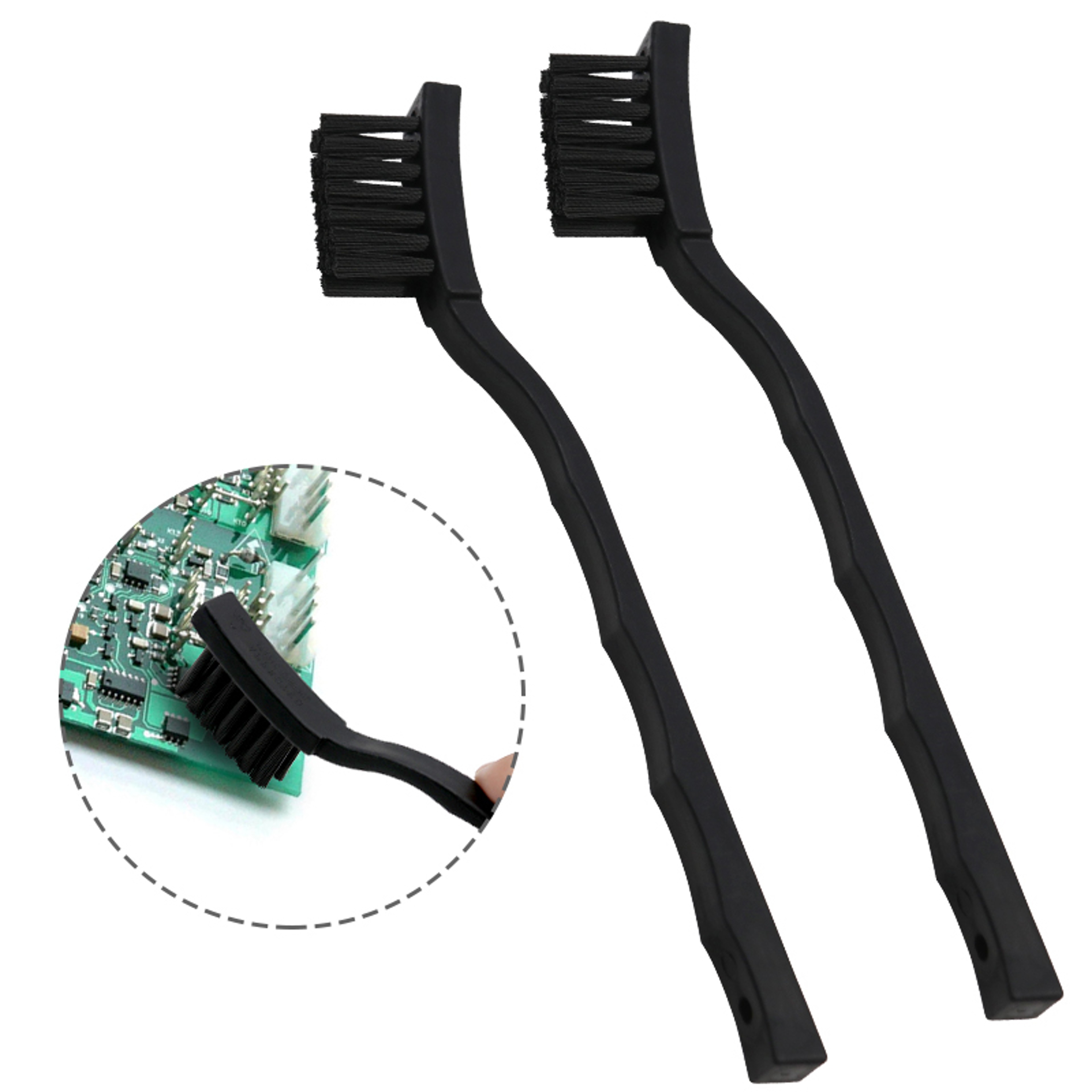 Anti Static PCB Cleaning Brush with Crank Handle Precision Electronics Scrubber – view 1