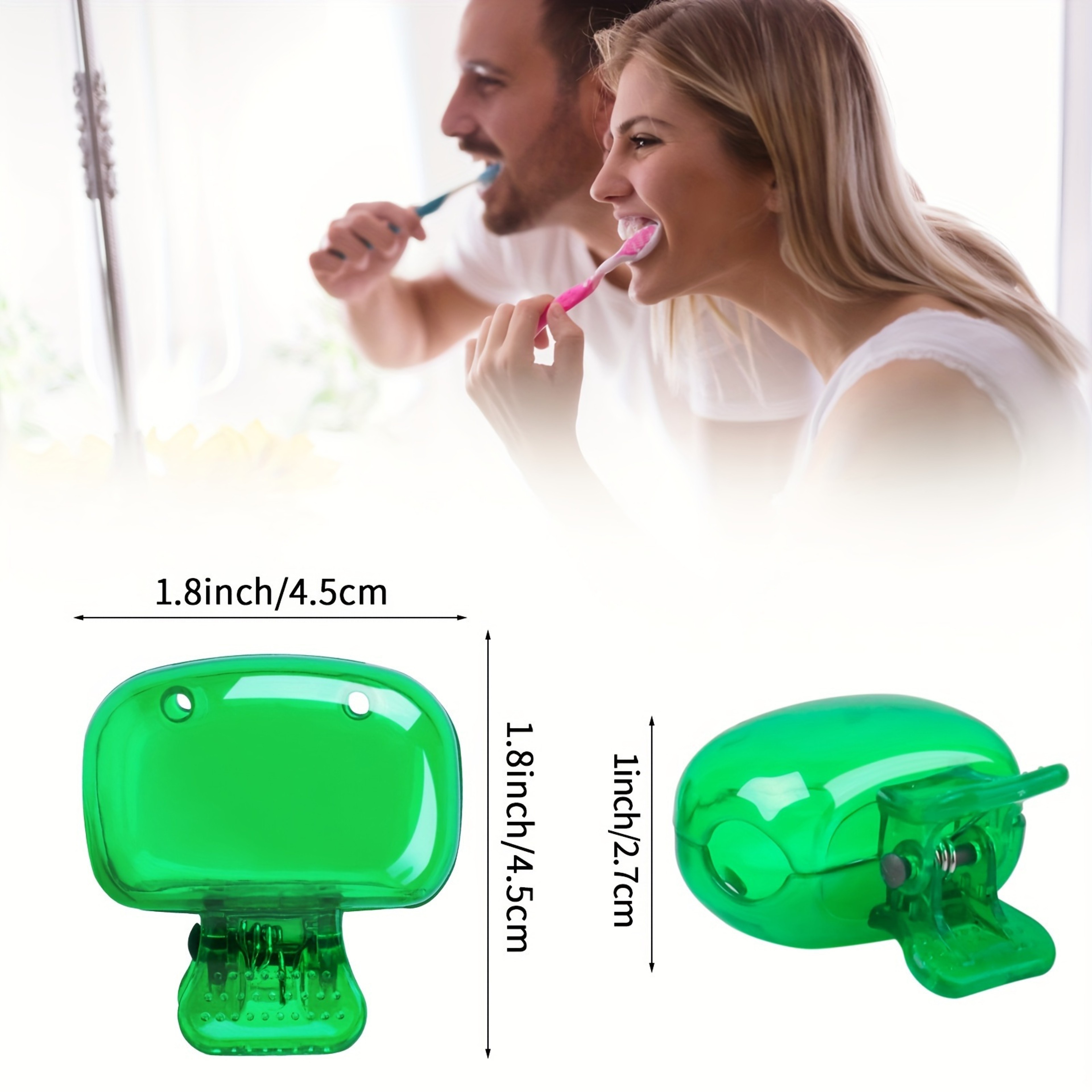 Portable Toothbrush Head Covers Set Travel Hygienic Cap Case Pack – view 4