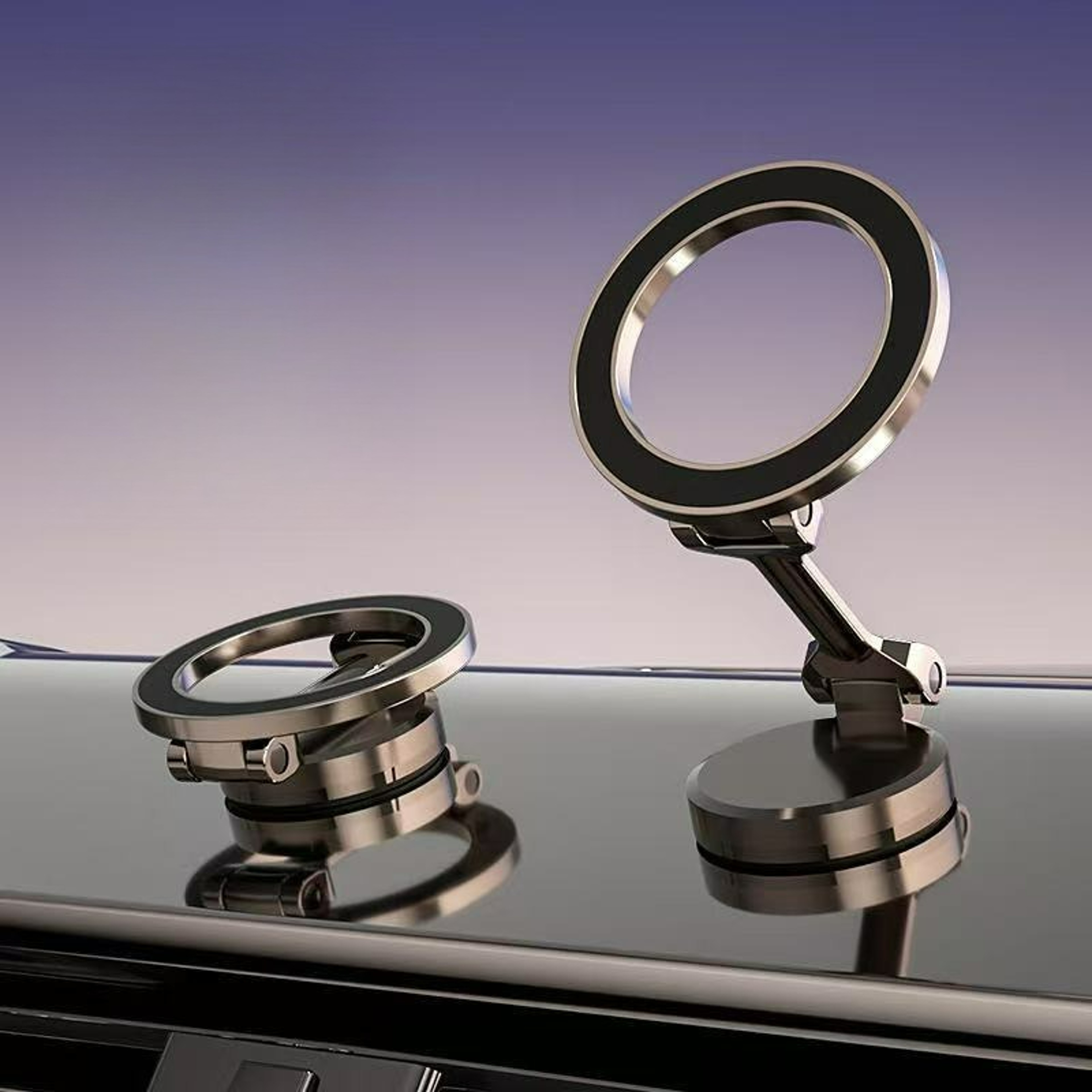 Magnetic Car Phone Holder Metal Mount for iPhone Dashboard Air Vent – view 1