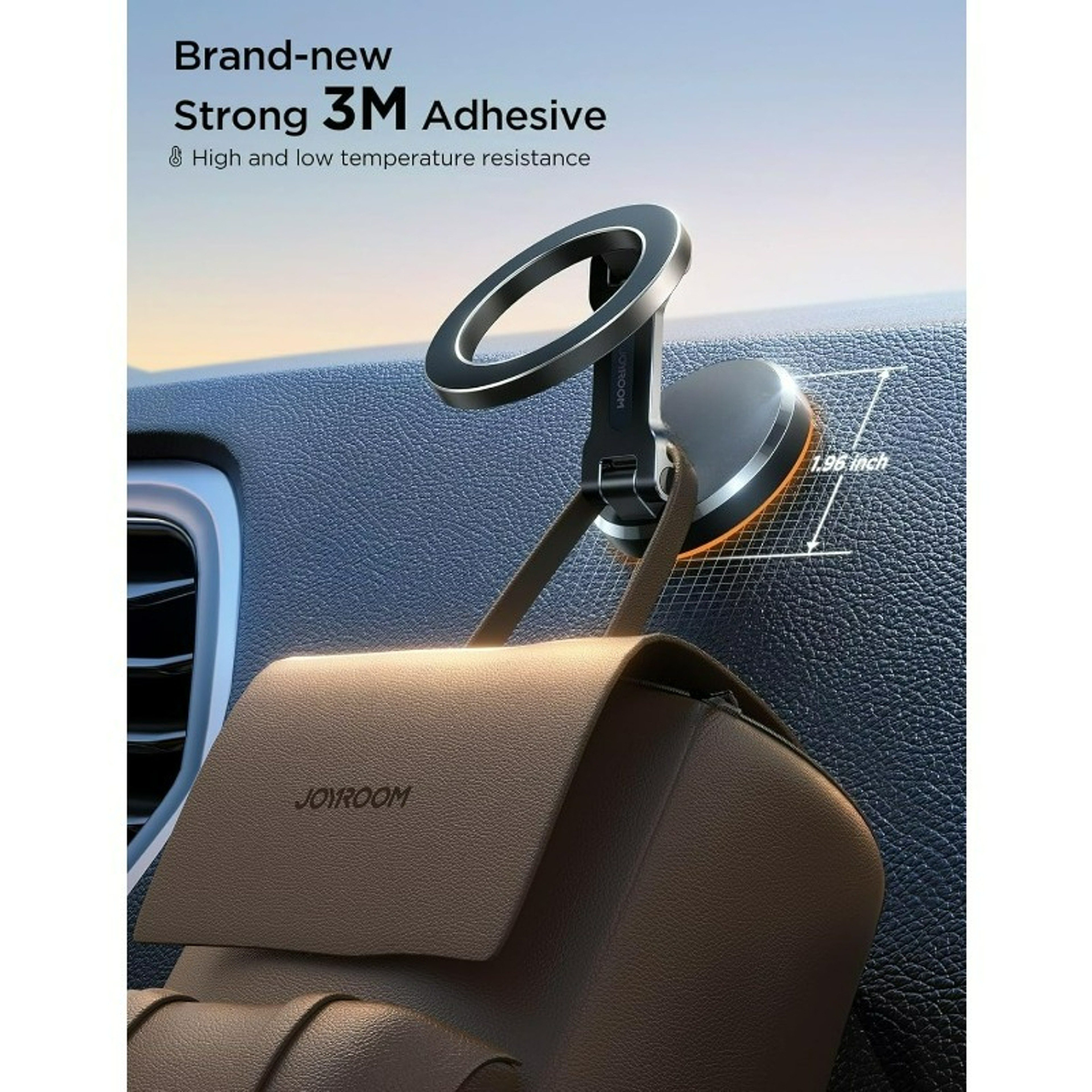 Magnetic Car Phone Holder Metal Mount for iPhone Dashboard Air Vent – view 2