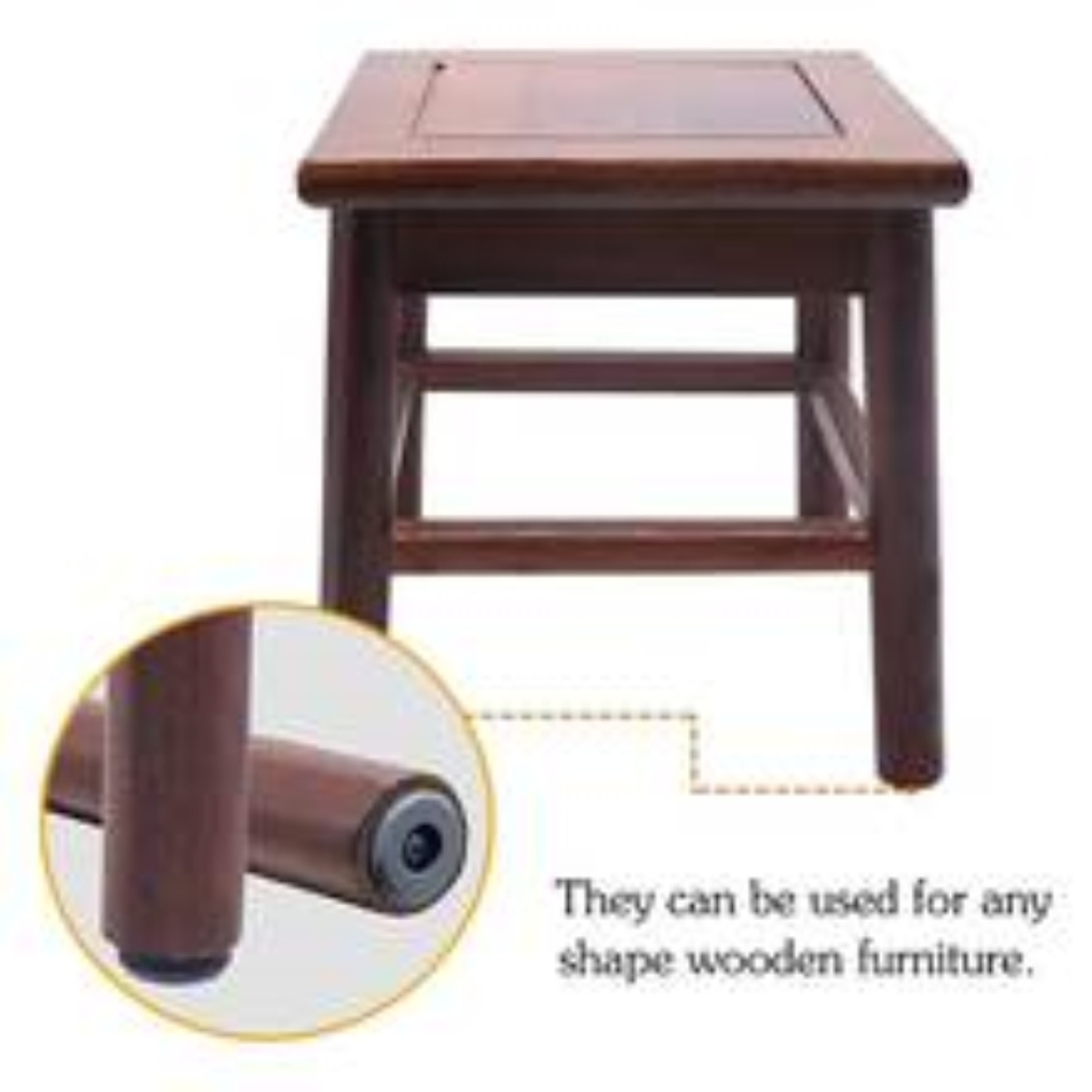 Heavy Duty Anti Slip Furniture Pads with Screws Silent Floor Protectors for Chairs, Beds & Sofas – view 6