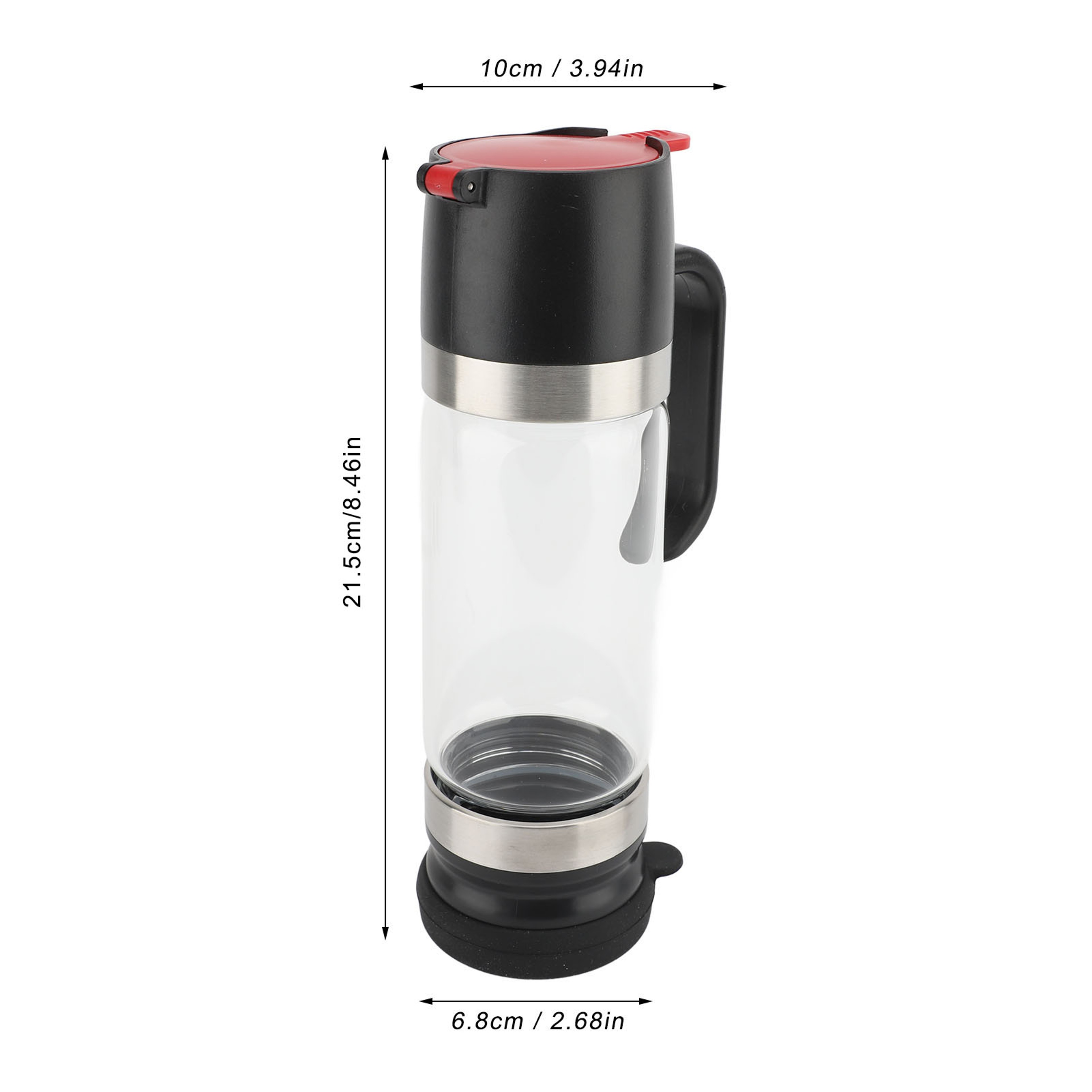 Clear Glass No Drip Honey & Syrup Dispenser Premium Kitchen Pourer – view 7