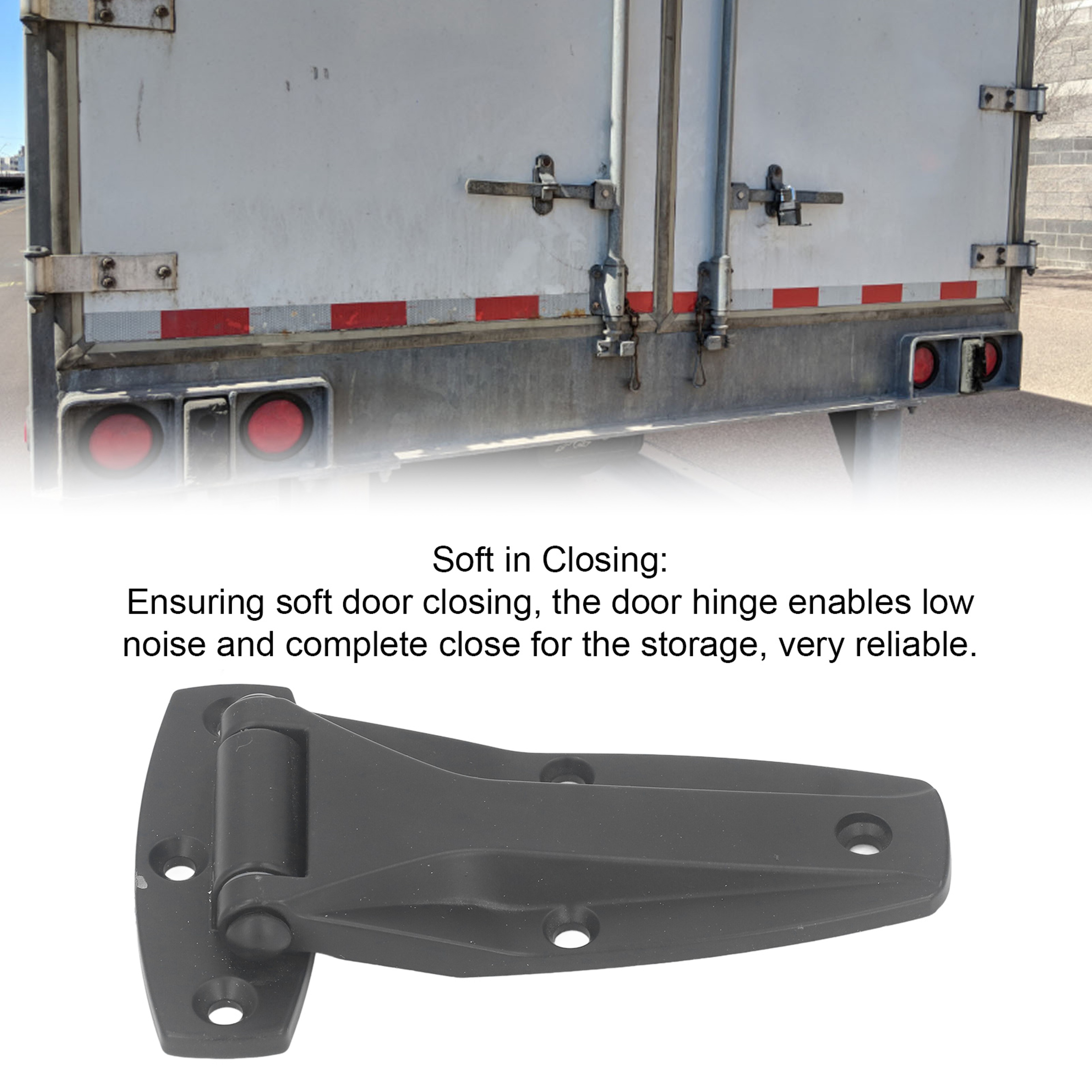 Soft Close T Strap Hinge Zinc Alloy Tee Hinge for Cabinet Toolbox Car Door – view 4