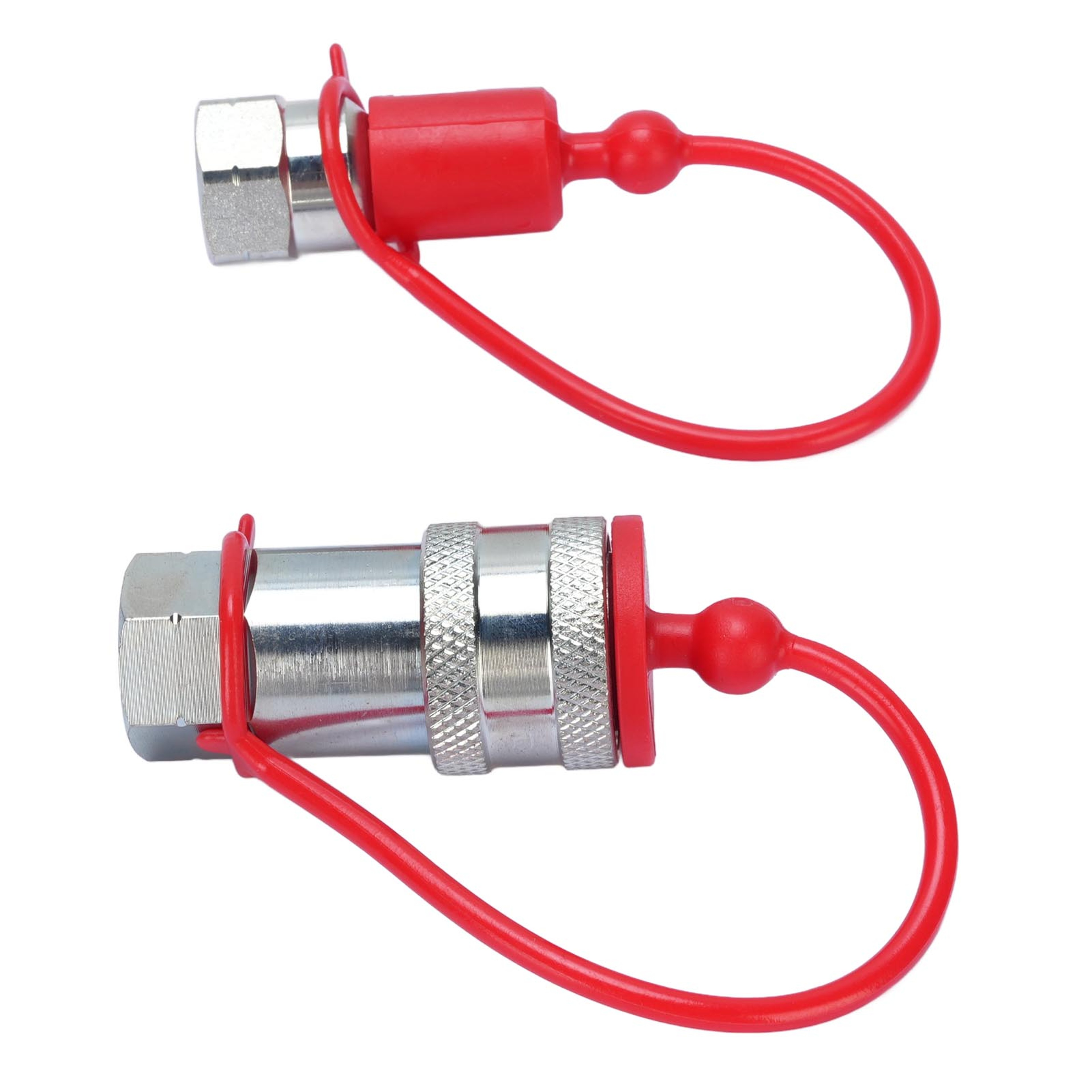 NPT Hydraulic Quick Connect Coupler Set with A Dust Caps – view 2